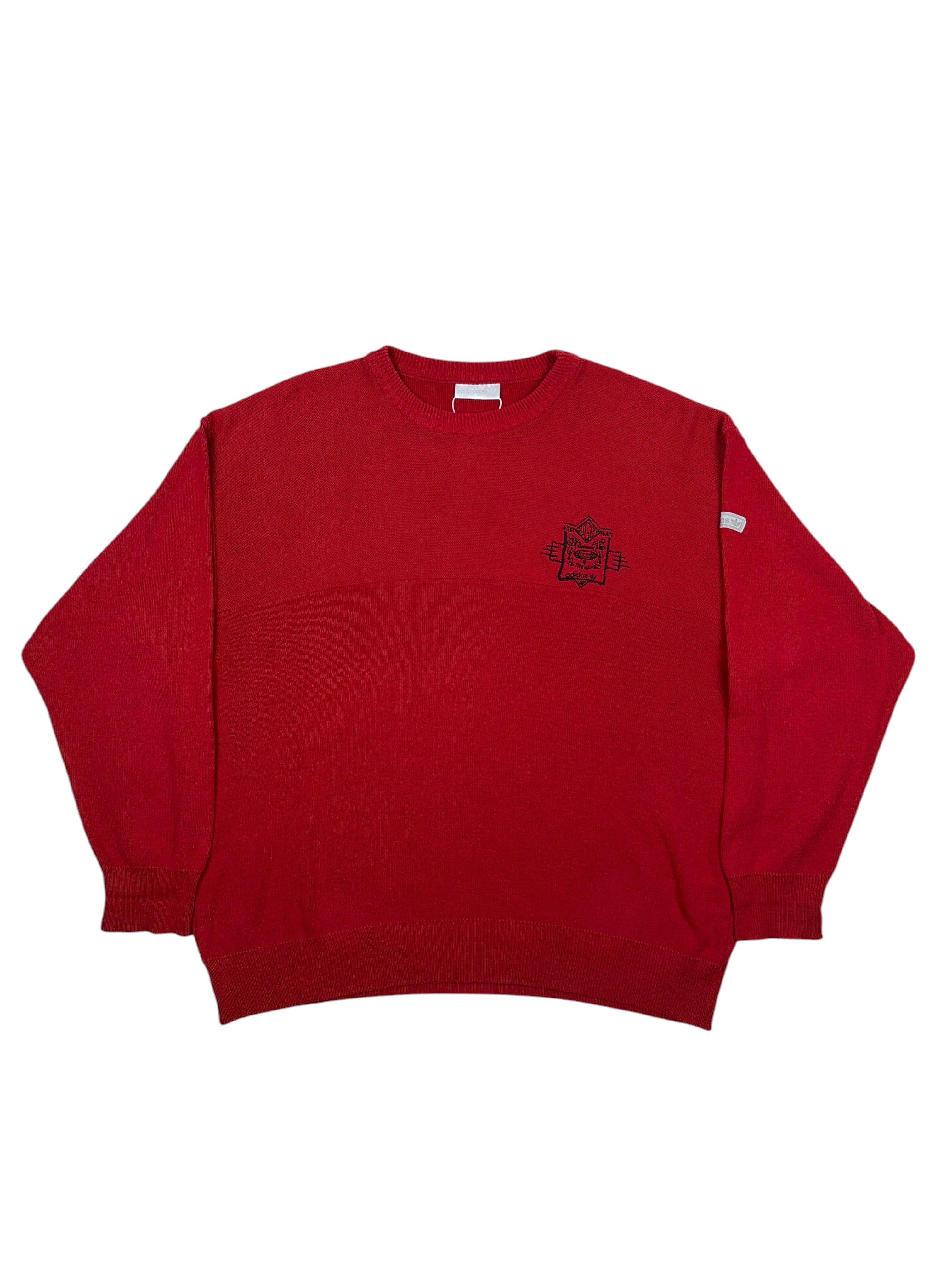 Vintage Adidas Pullover Rot – Größe XL