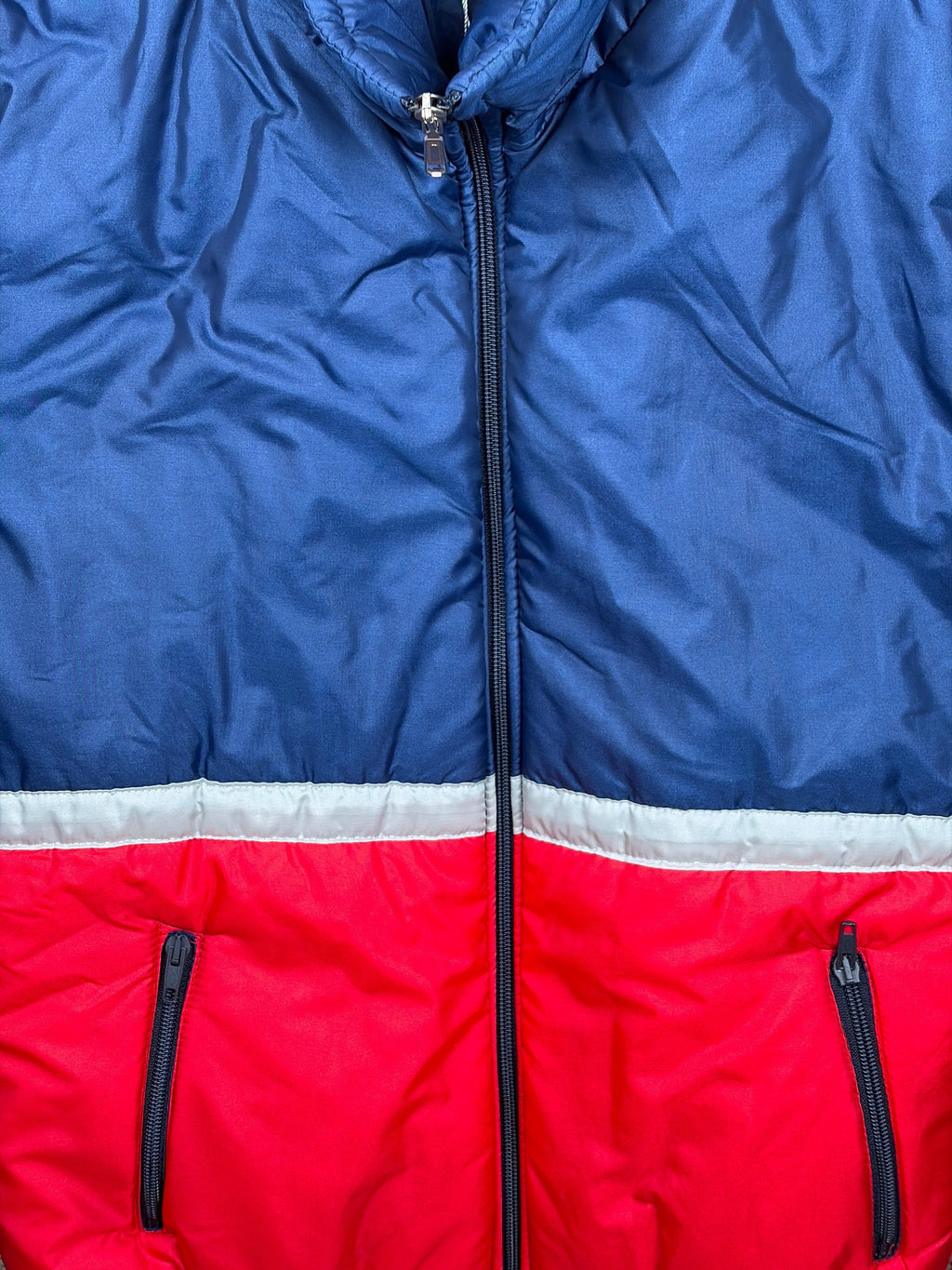 Vintage Jacke Blau, Rot - S