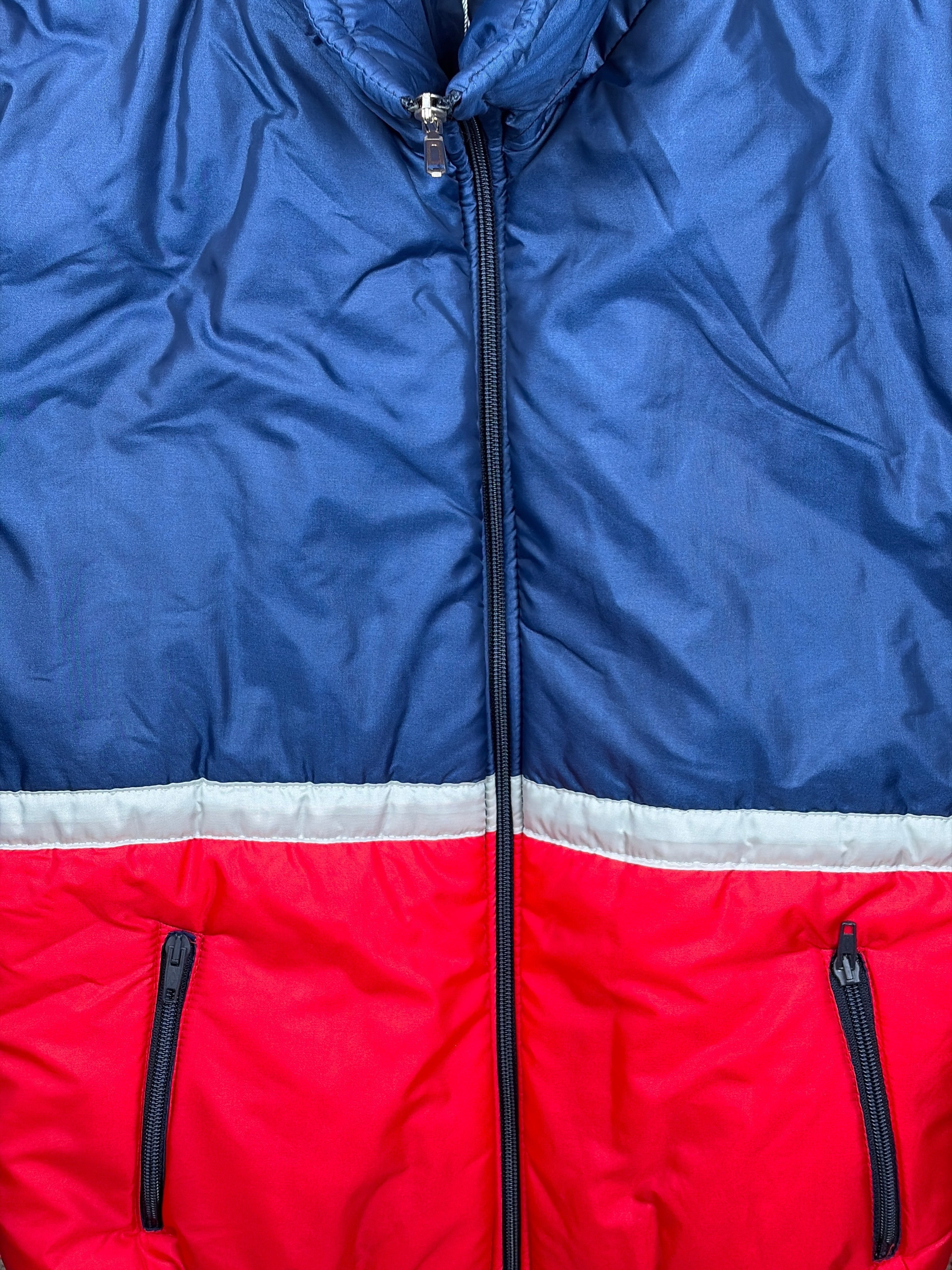 Vintage Jacke Blau, Rot - S