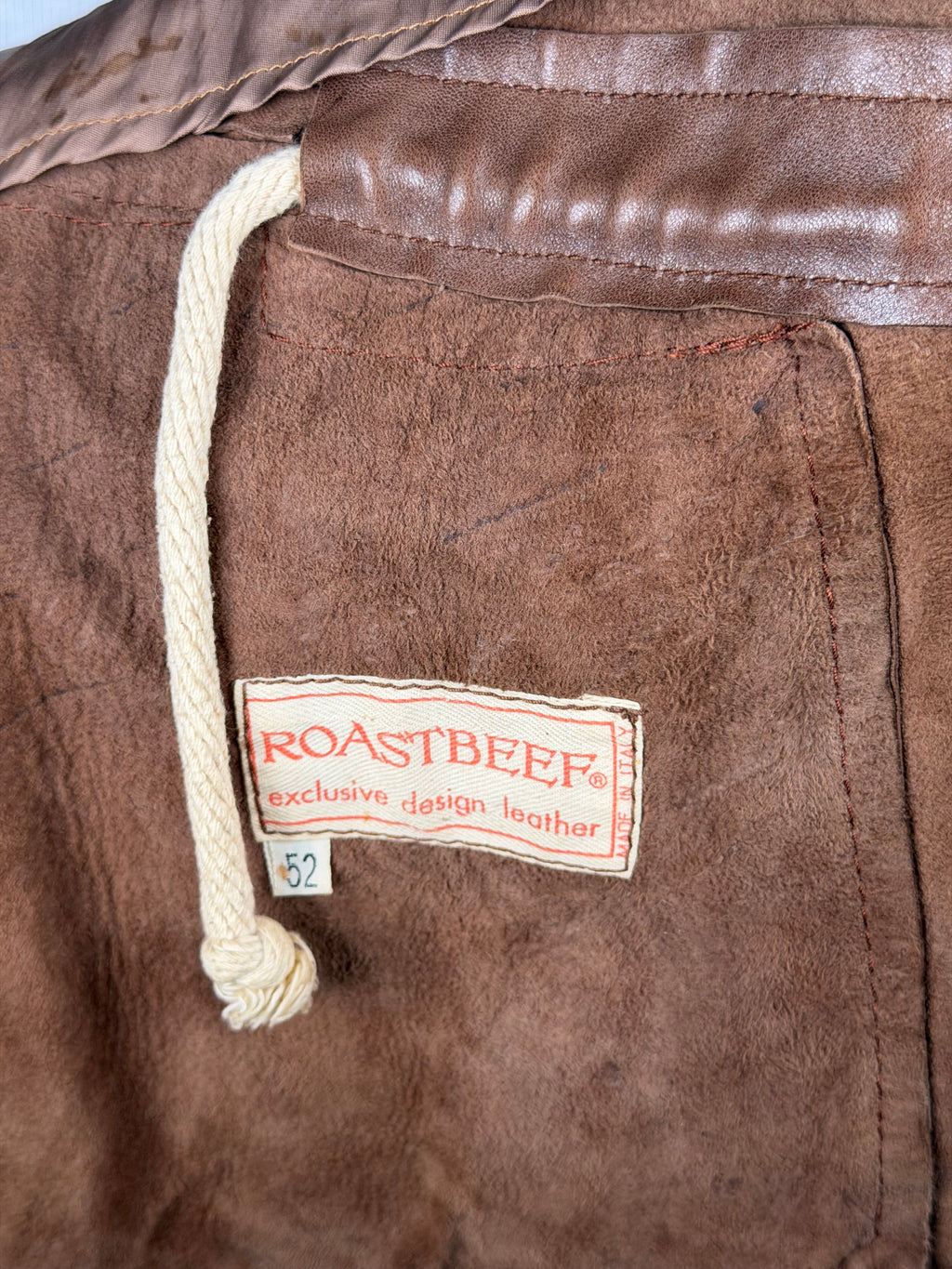 Vintage Roastbeef Ledermantel – M