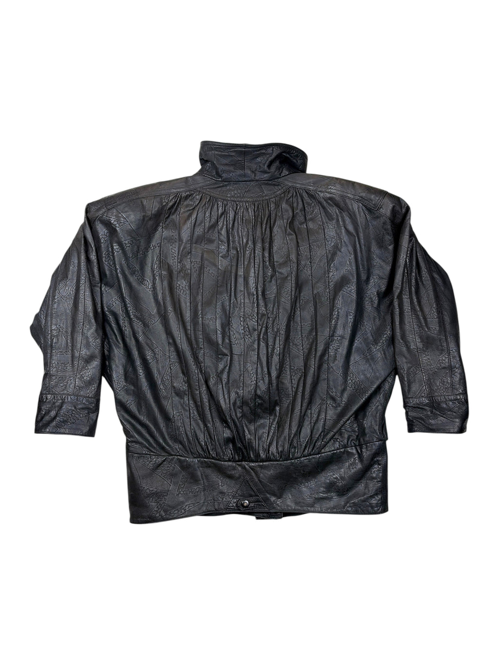 Vintage Lederjacke Schwarz - M
