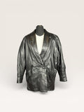 Vintage VeraPelle Lederjacke Schwarz – Größe S