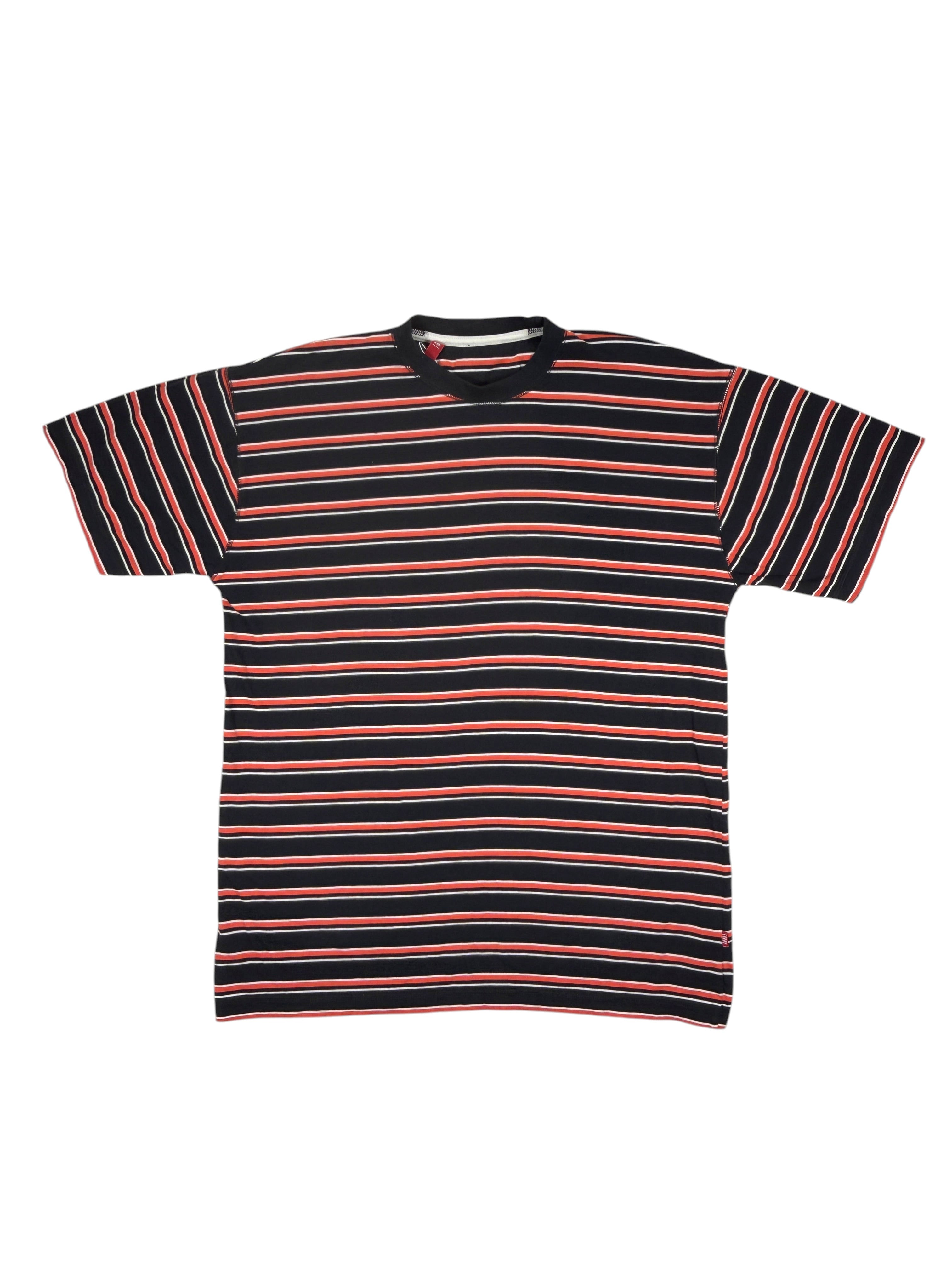 Vintage CARRY Streetwear T-Shirt Gestreift – Größe XL