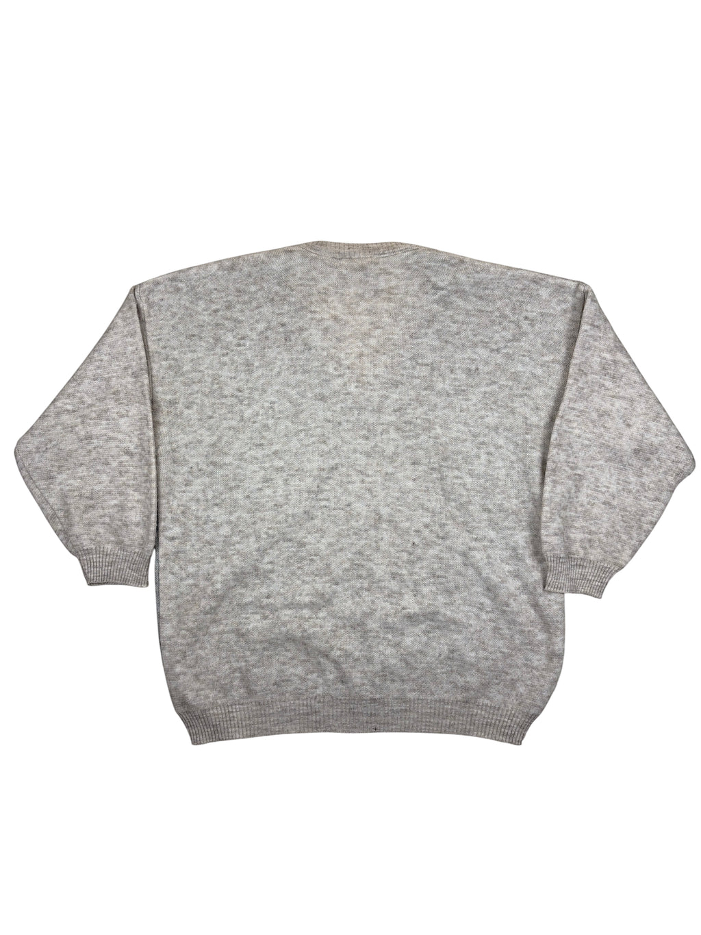 Vintage Pullover Grau, Blau – Größe L