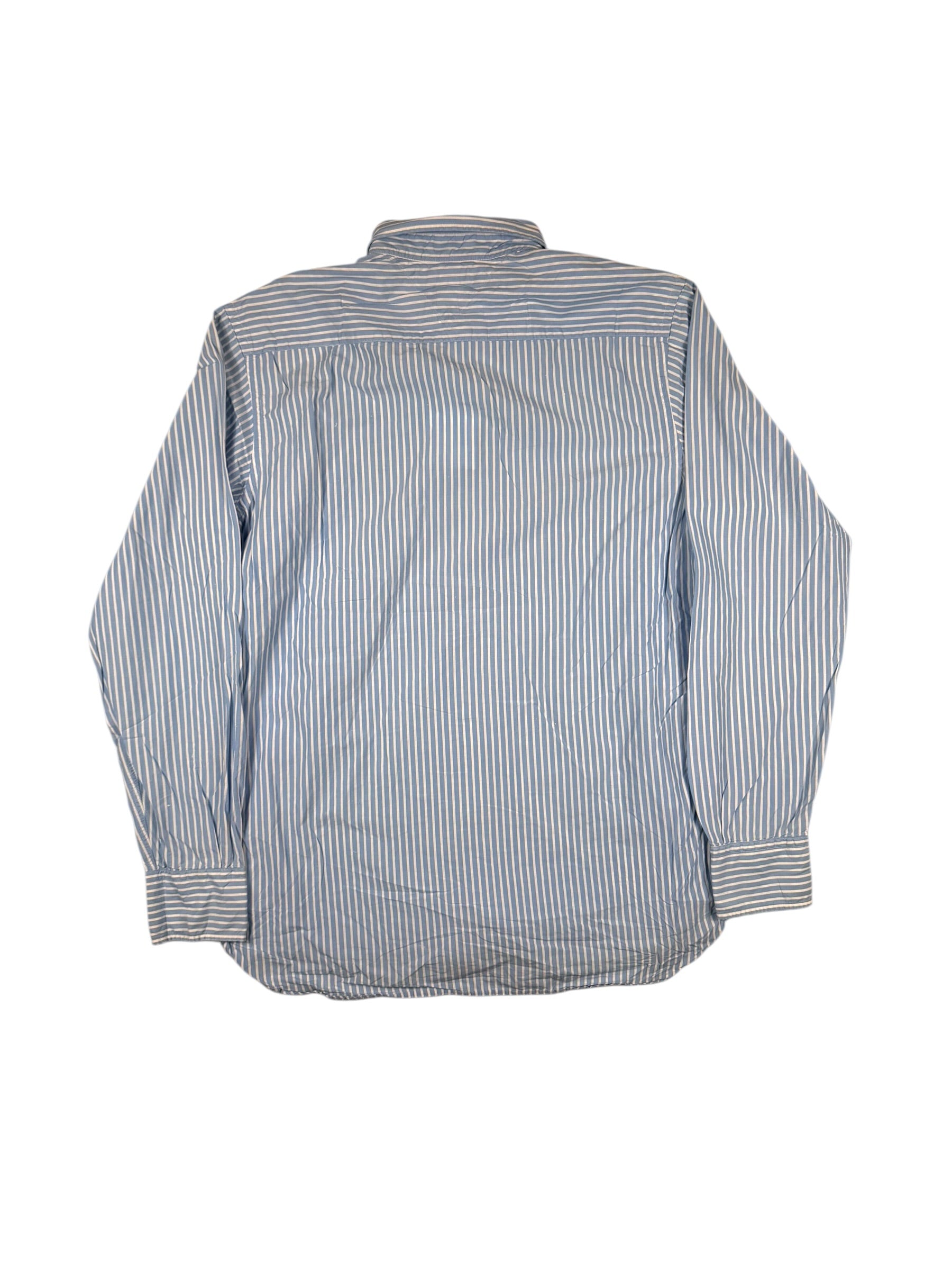 Vintage Tommy Hilfiger Hemd Gestreift, Hellblau – Größe M