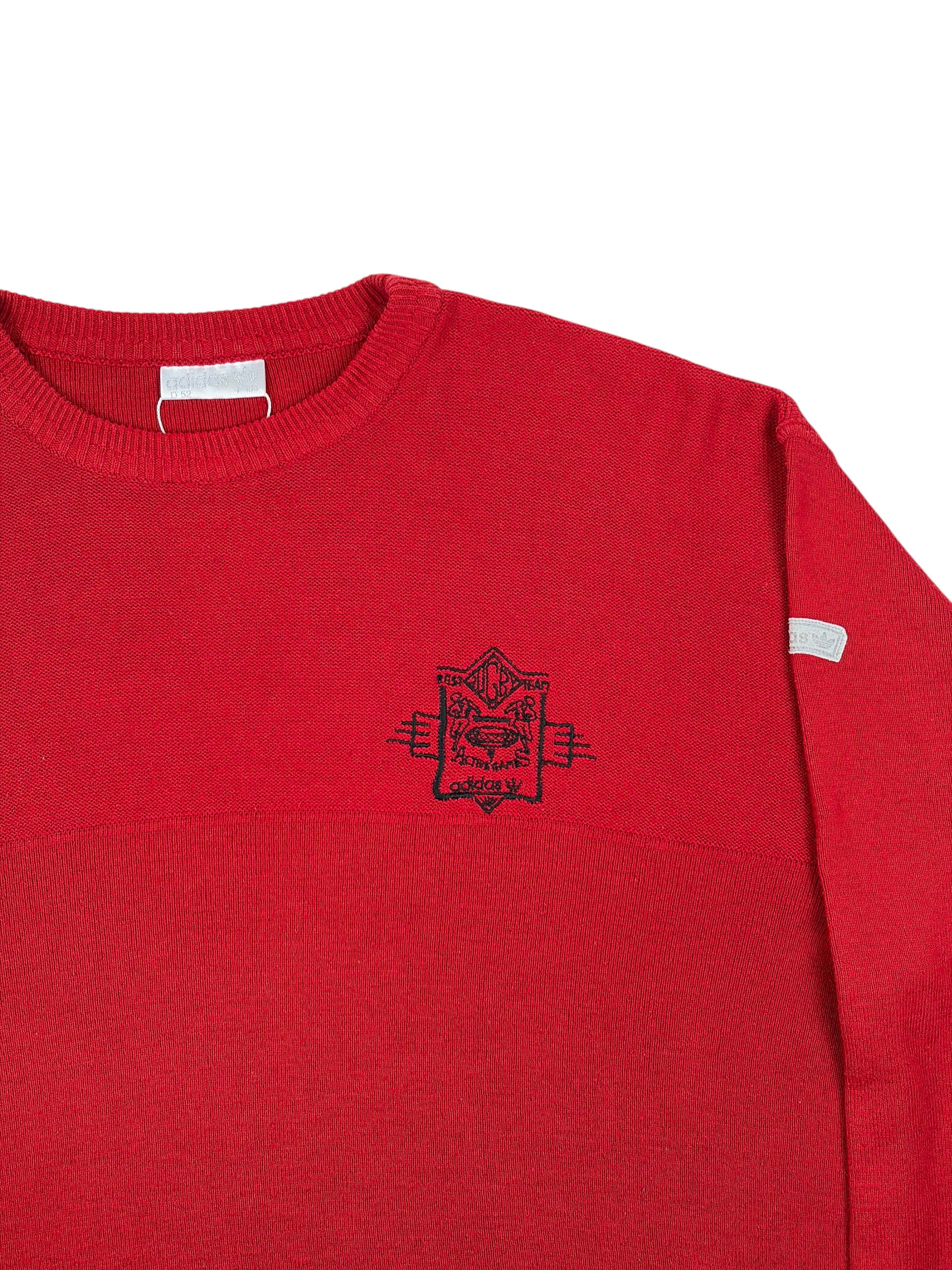 Vintage Adidas Pullover Rot – Größe XL