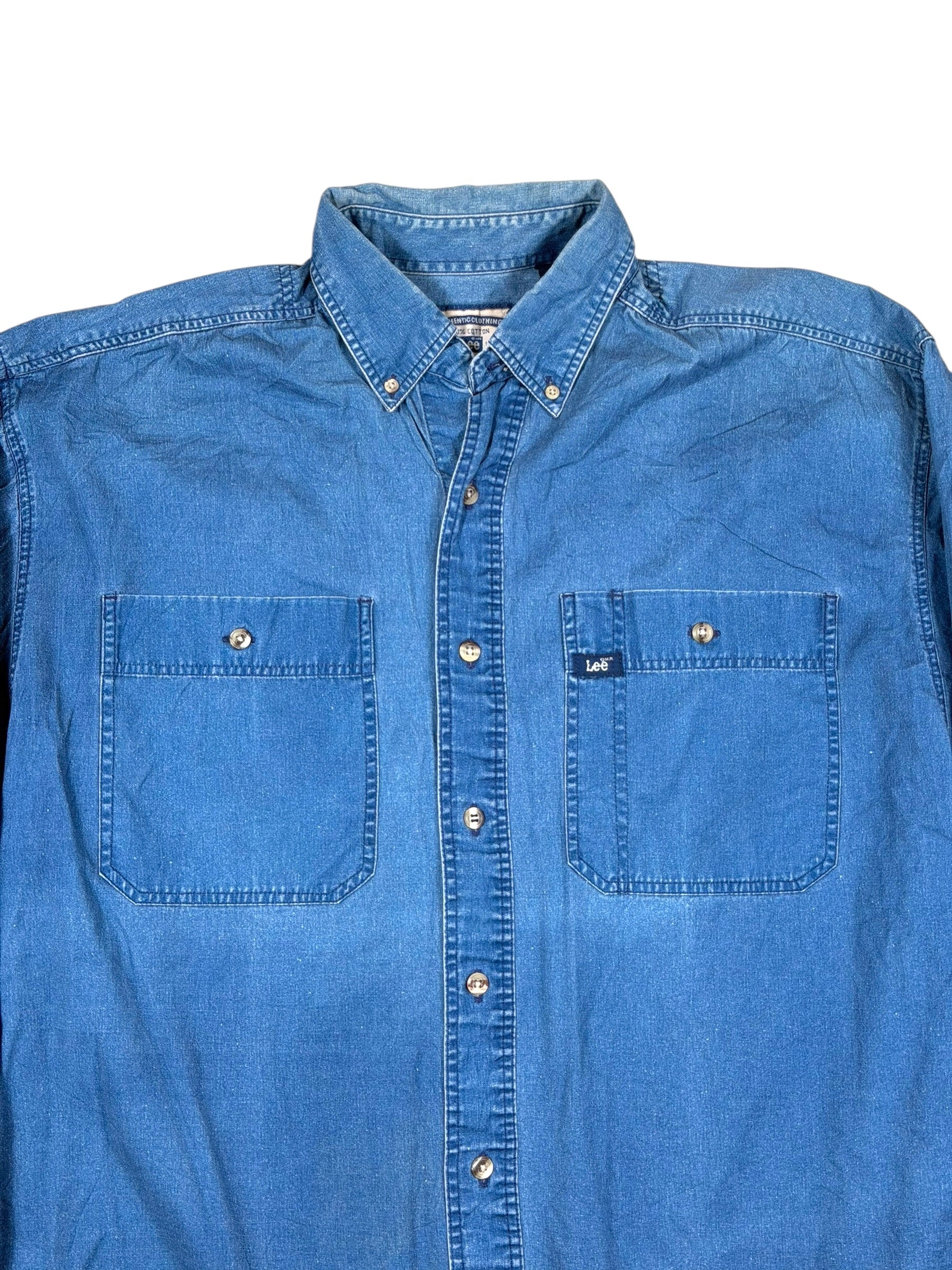 Vintage Lee Hemd Jeanslook – Größe L