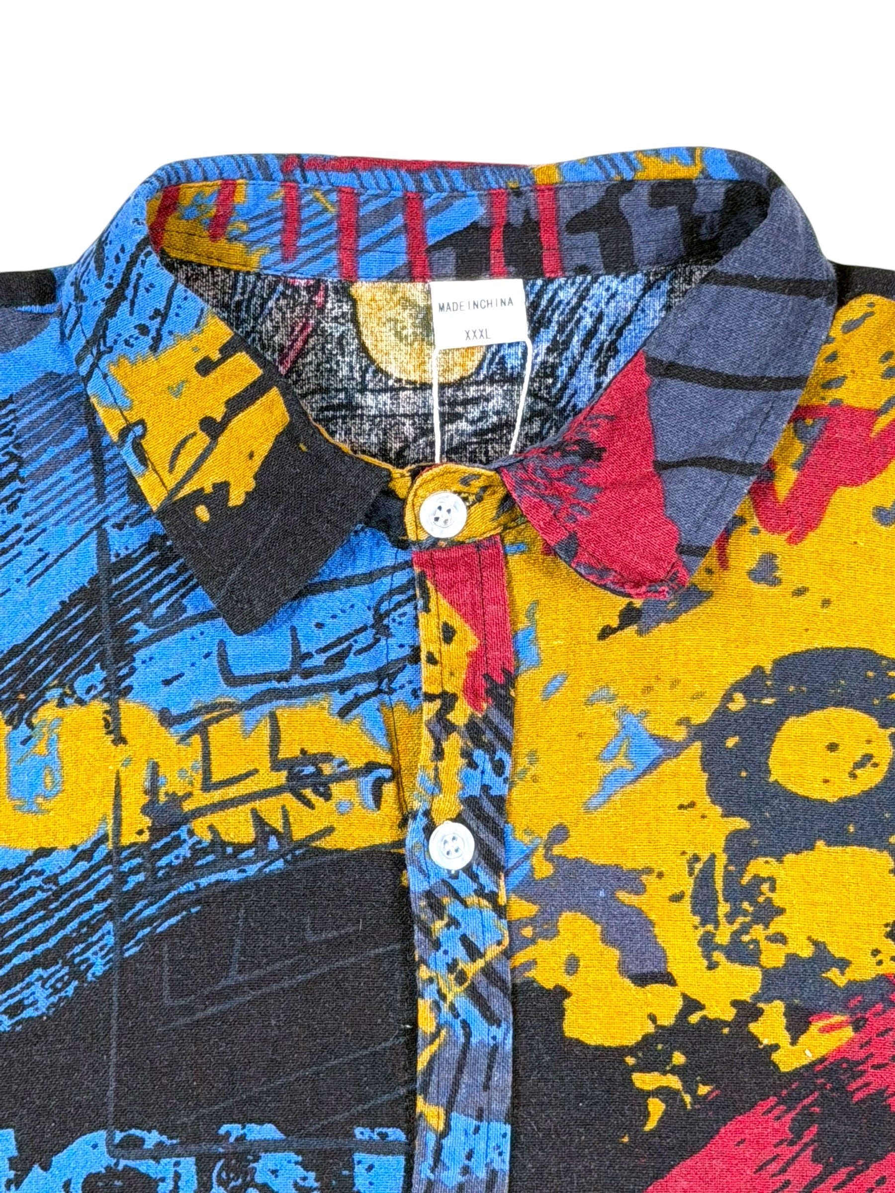 Vintage Hemd Kurzärmelig – Größe M