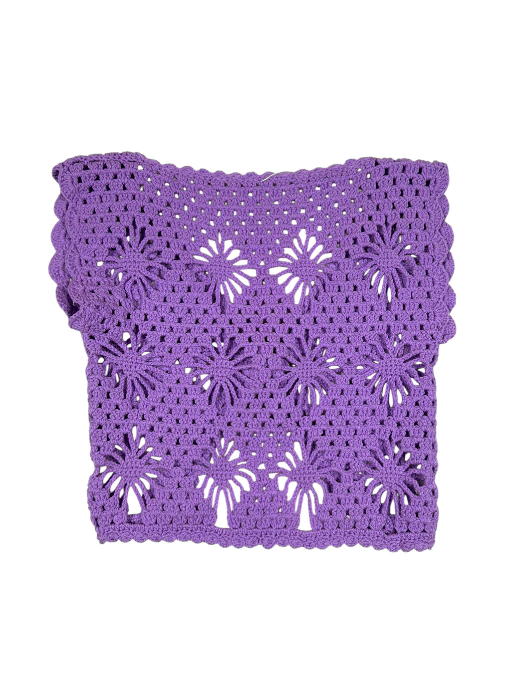 Vintage Strickweste Lila – Größe L