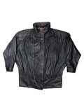 Vintage Lederjacke Schwarz - M