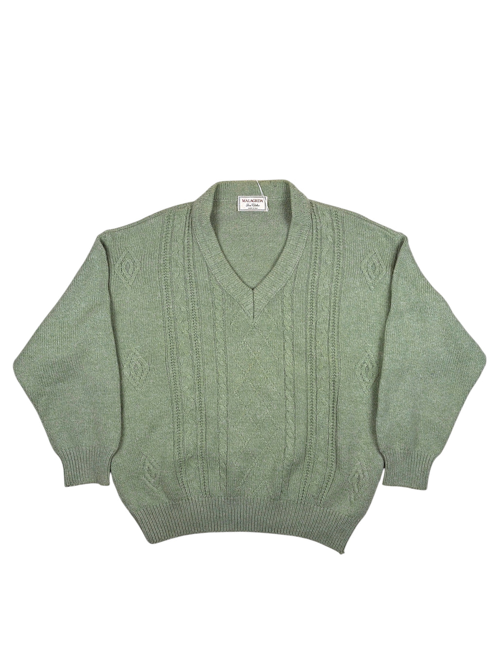 Vintage Malagrida Pullover Grün – Größe L