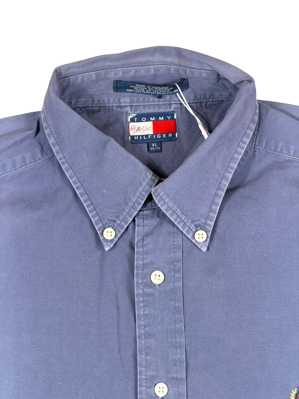Vintage Tommy Hilfiger Hemd Blau – Größe XXL