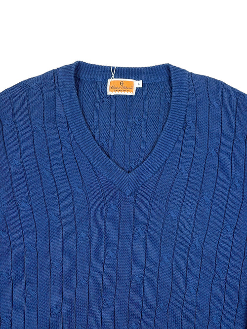 Vintage Conte of Florence Pullover Blau – Größe L