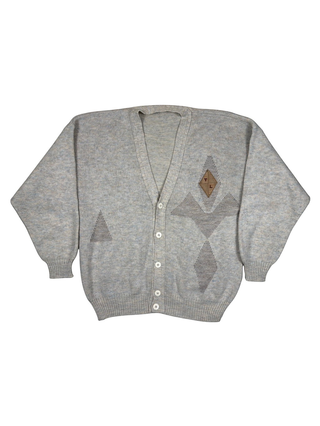 Vintage TL Strickjacke Grau – Größe M