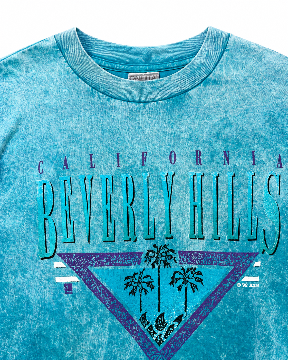 Vintage Oneita California Beverly Hills T-Shirt – Print Detail