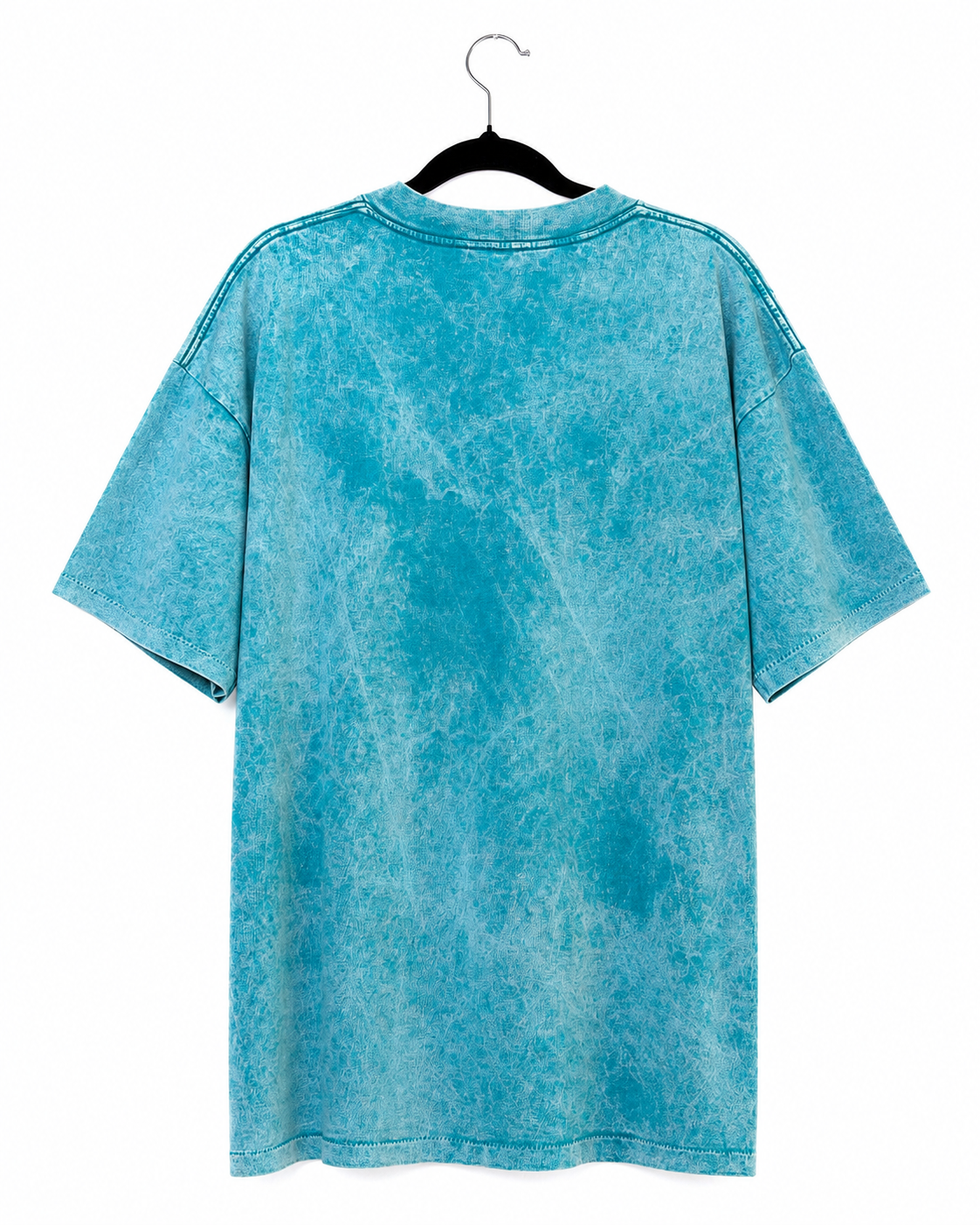 Vintage Oneita T-Shirt Türkis Acid Wash – Rückseite