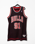 Vintage Adidas NBA Chicago Bulls Rodman 91 Trikot – Größe L