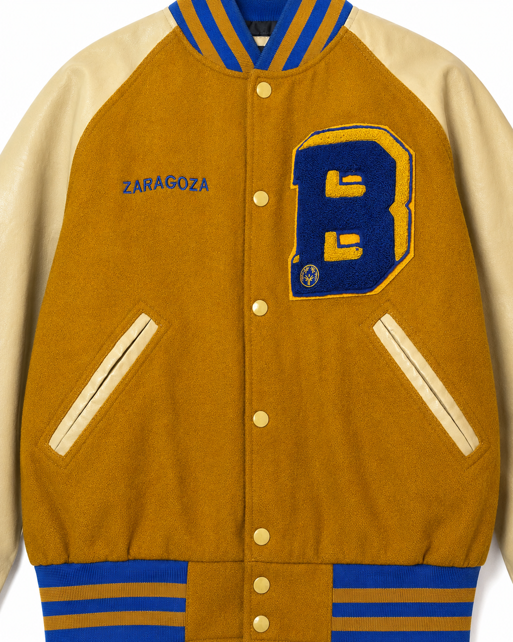 Vintage Texas Chenille by Caliber Collegejacke Größe M – Produktansicht 2