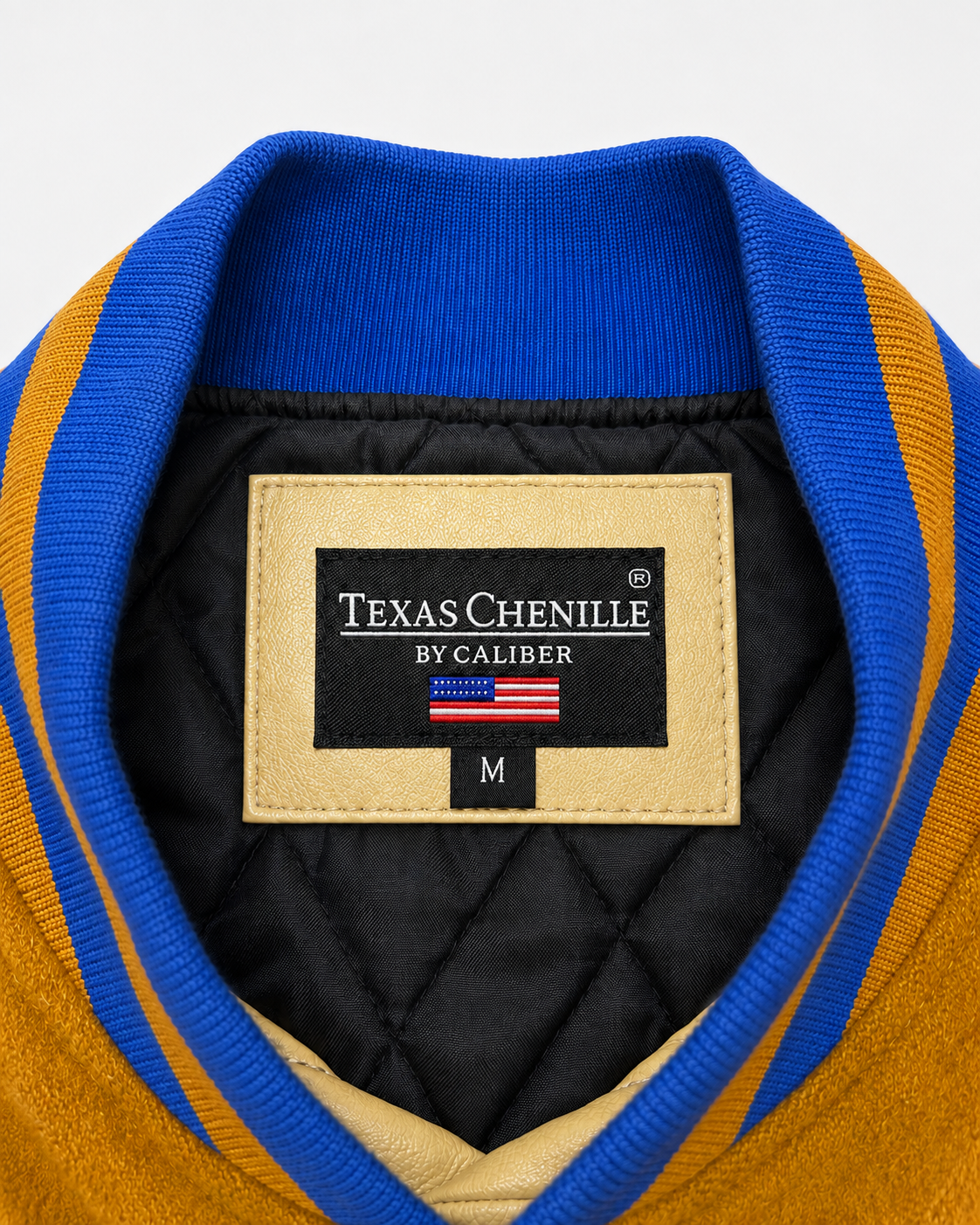 Vintage Texas Chenille by Caliber Collegejacke Größe M – Produktansicht 4