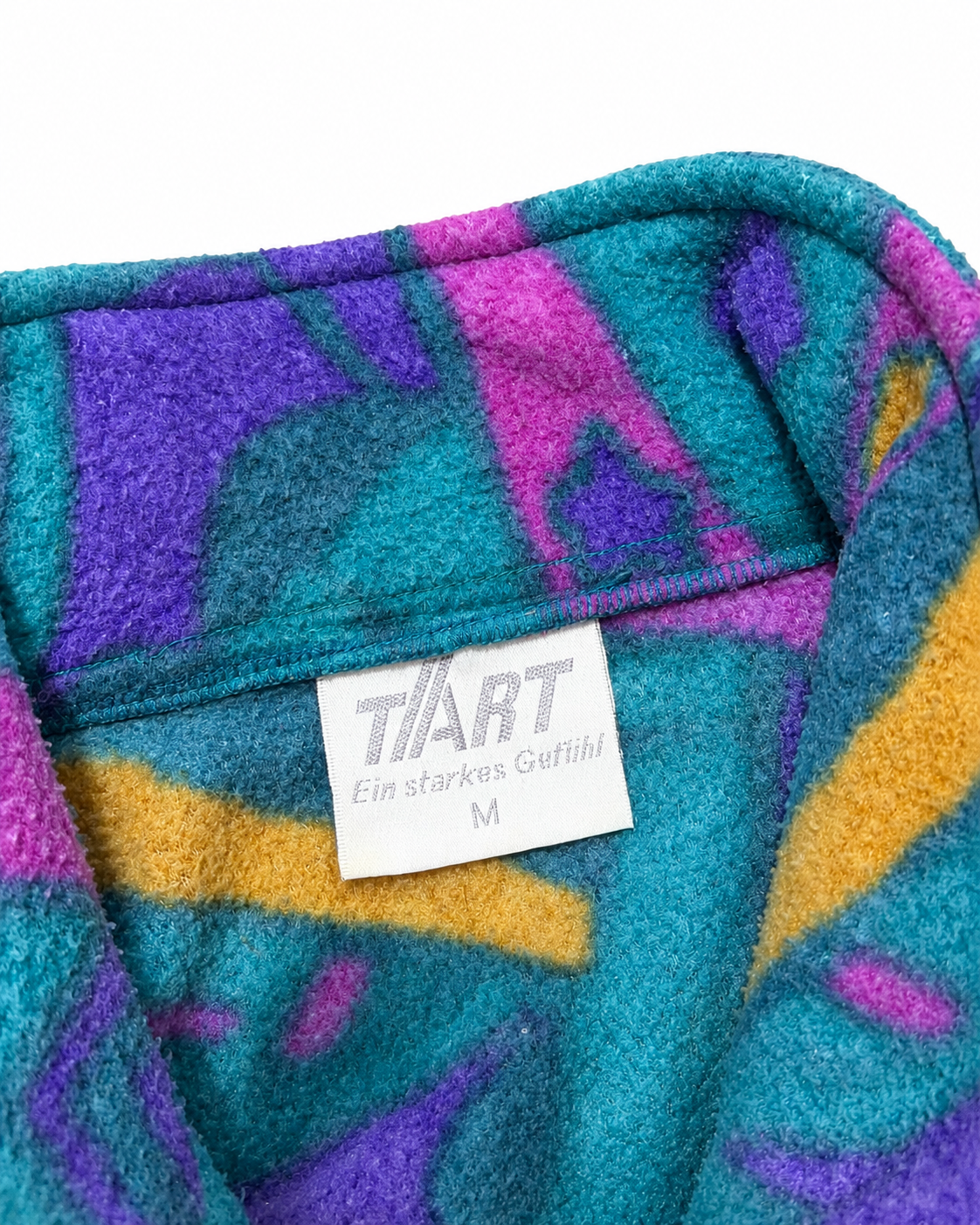 Vintage TART Fleeceweste Größe M – Marken- und Größenlabel