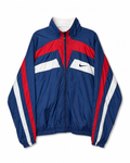 Vintage Nike Trainingsjacke Navy Rot Weiß – Vorderansicht