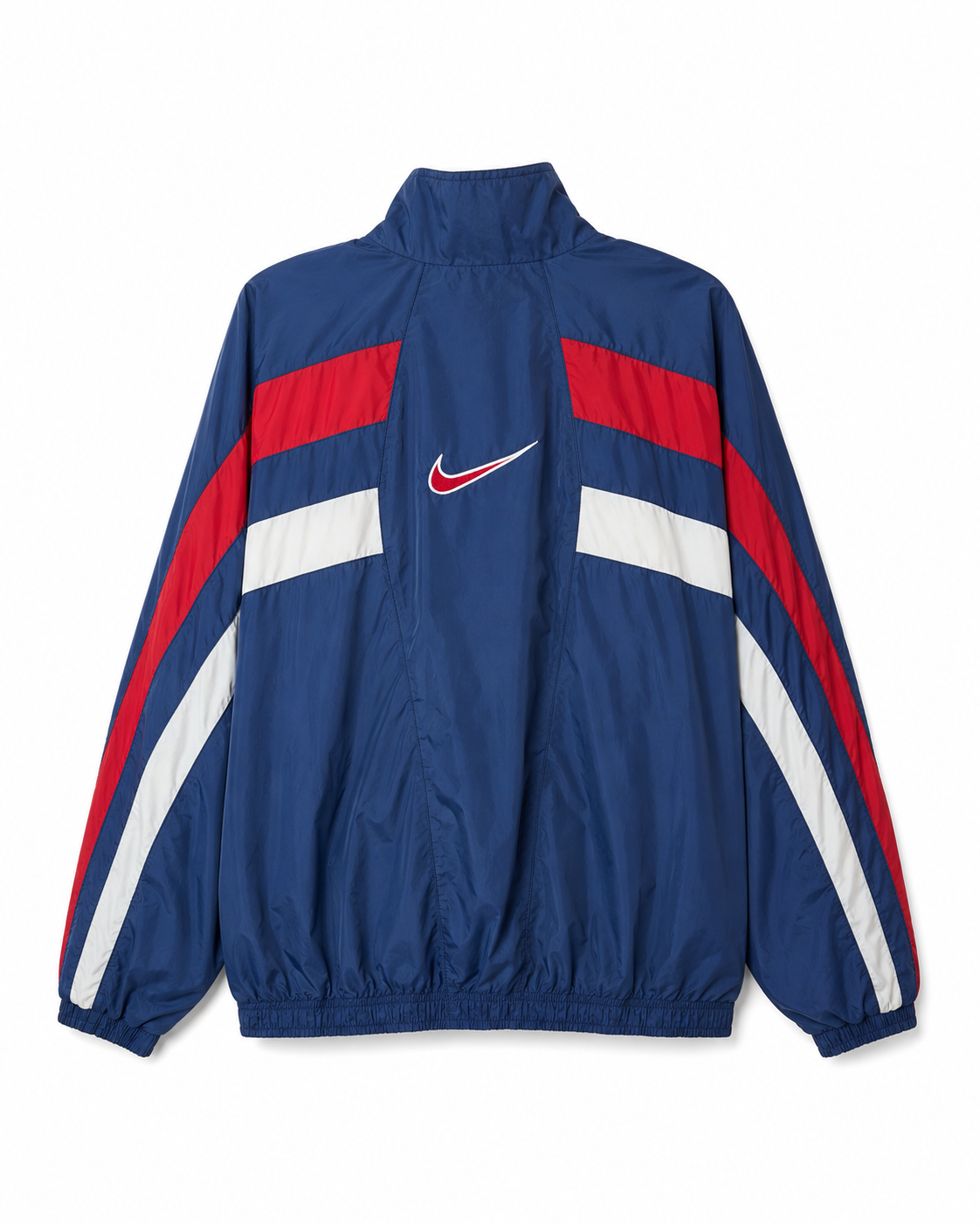Vintage Nike Trainingsjacke Navy Rot Weiß – Rückansicht