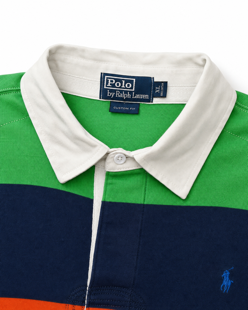 Vintage Polo Ralph Lauren Rugbyshirt – Marken- und Größenlabel XL Custom Fit