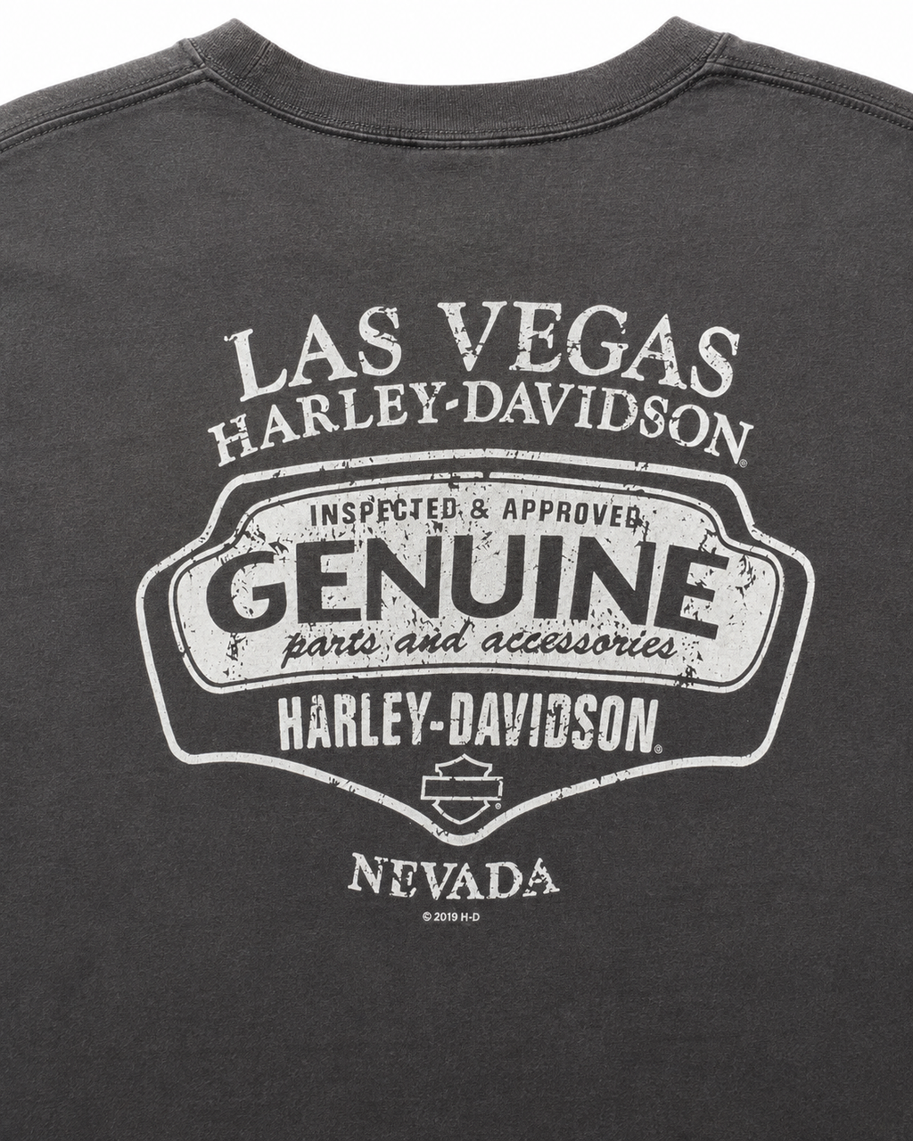 Vintage Harley-Davidson T-Shirt – Las Vegas Rückenprint Detail