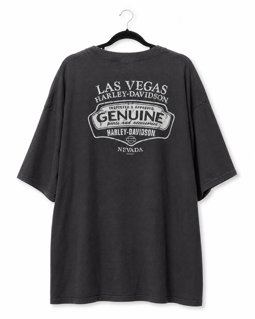 Vintage Harley-Davidson Las Vegas T-Shirt Anthrazit – Rückseite