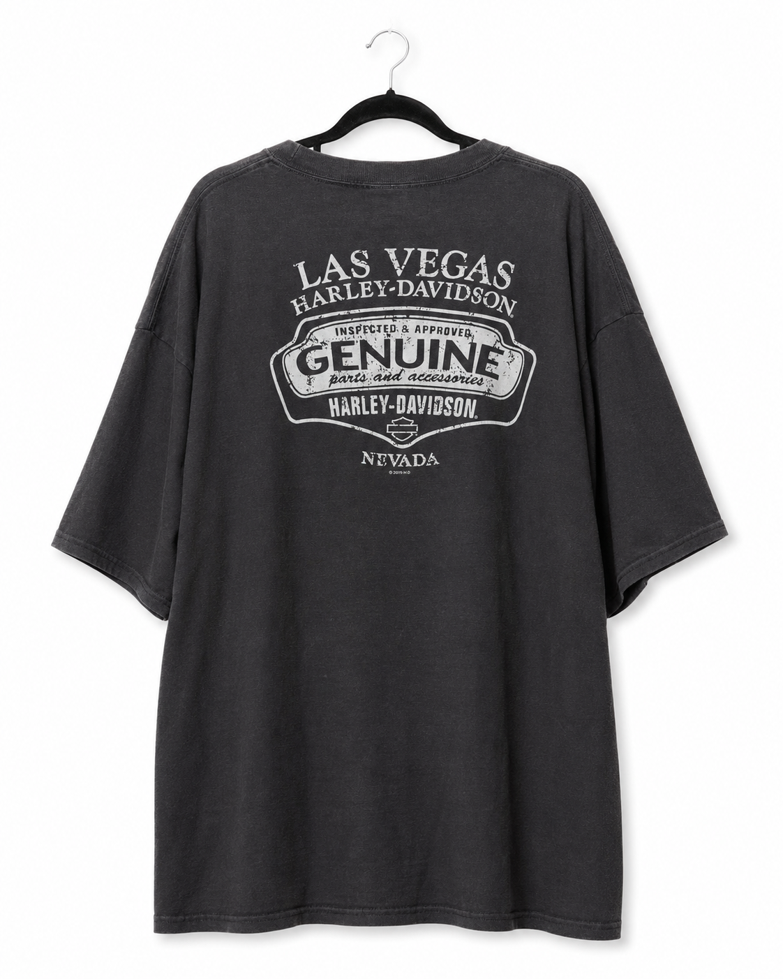 Vintage Harley-Davidson Las Vegas T-Shirt Anthrazit – Rückseite