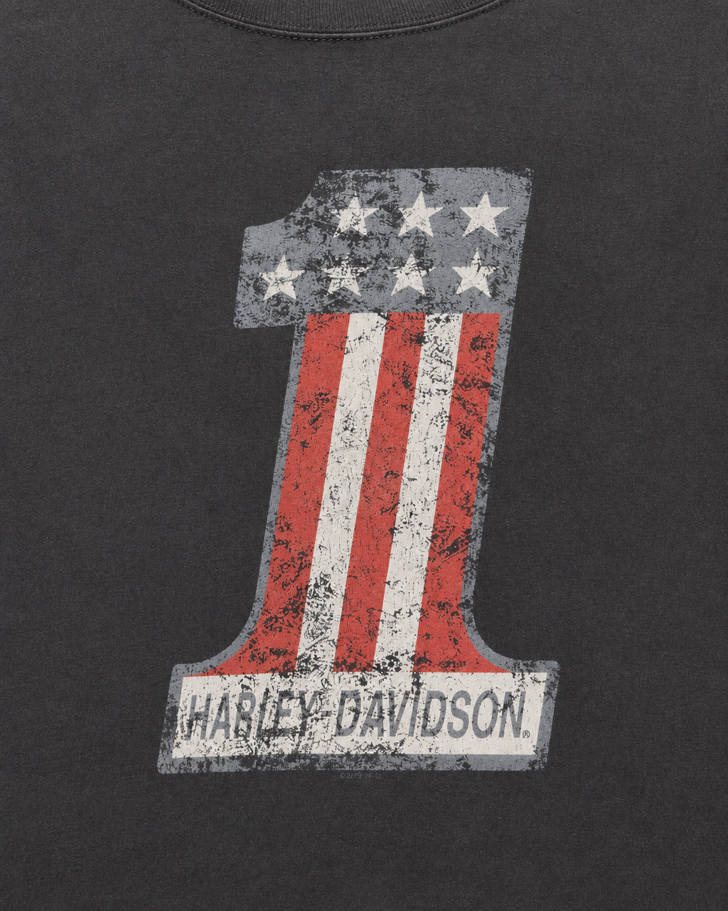 Vintage Harley-Davidson T-Shirt – No. 1 Frontprint Detail