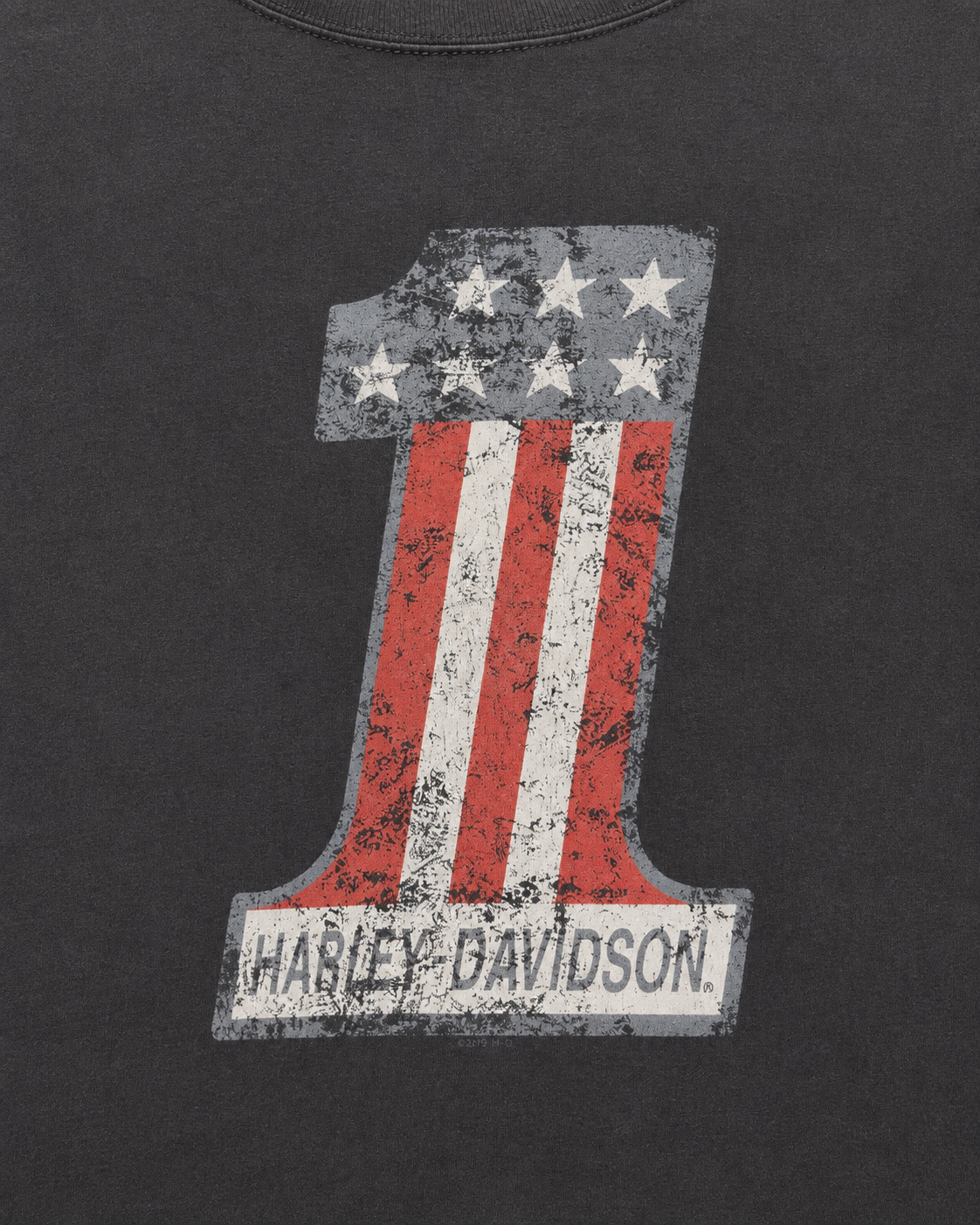 Vintage Harley-Davidson T-Shirt – No. 1 Frontprint Detail