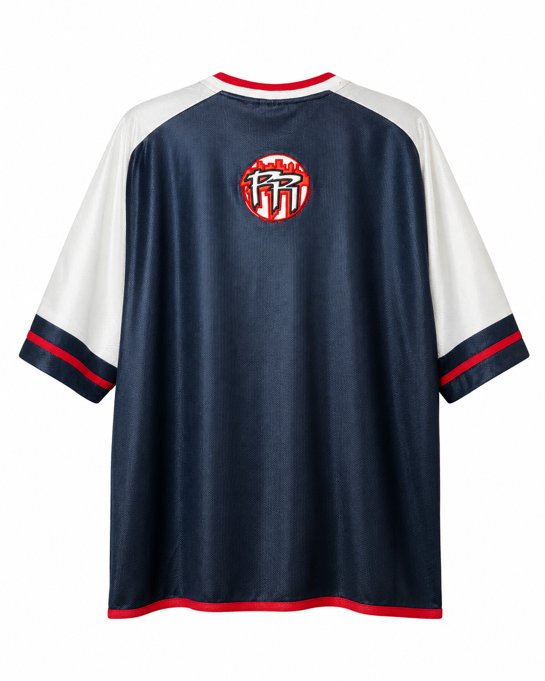 Vintage Ruff Ryders Trikot Navy Weiß Rot Größe L Rückseite