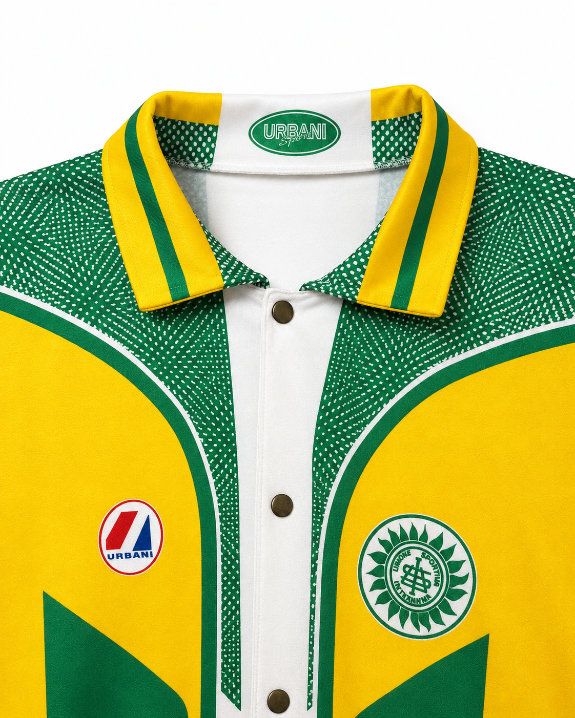 Vintage Urbani Sport Poloshirt – Detailansicht Brust und Aufnäher
