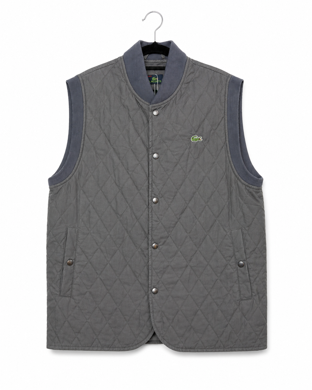 Vintage Lacoste Steppweste Größe M – Vorderseite