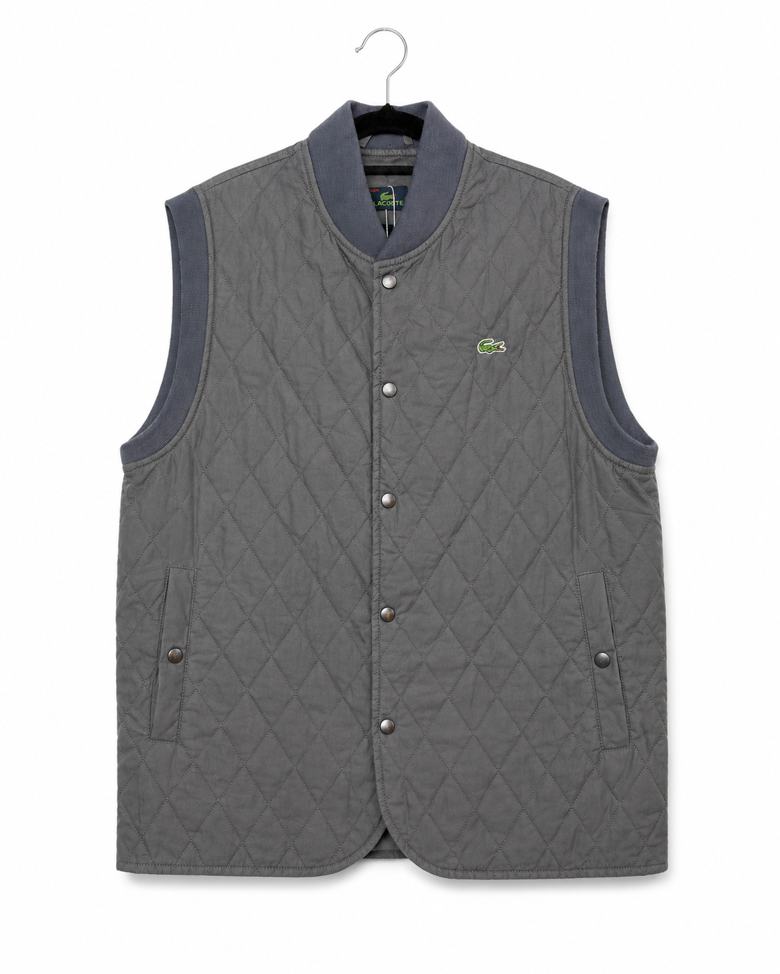 Vintage Lacoste Steppweste Größe M – Vorderseite