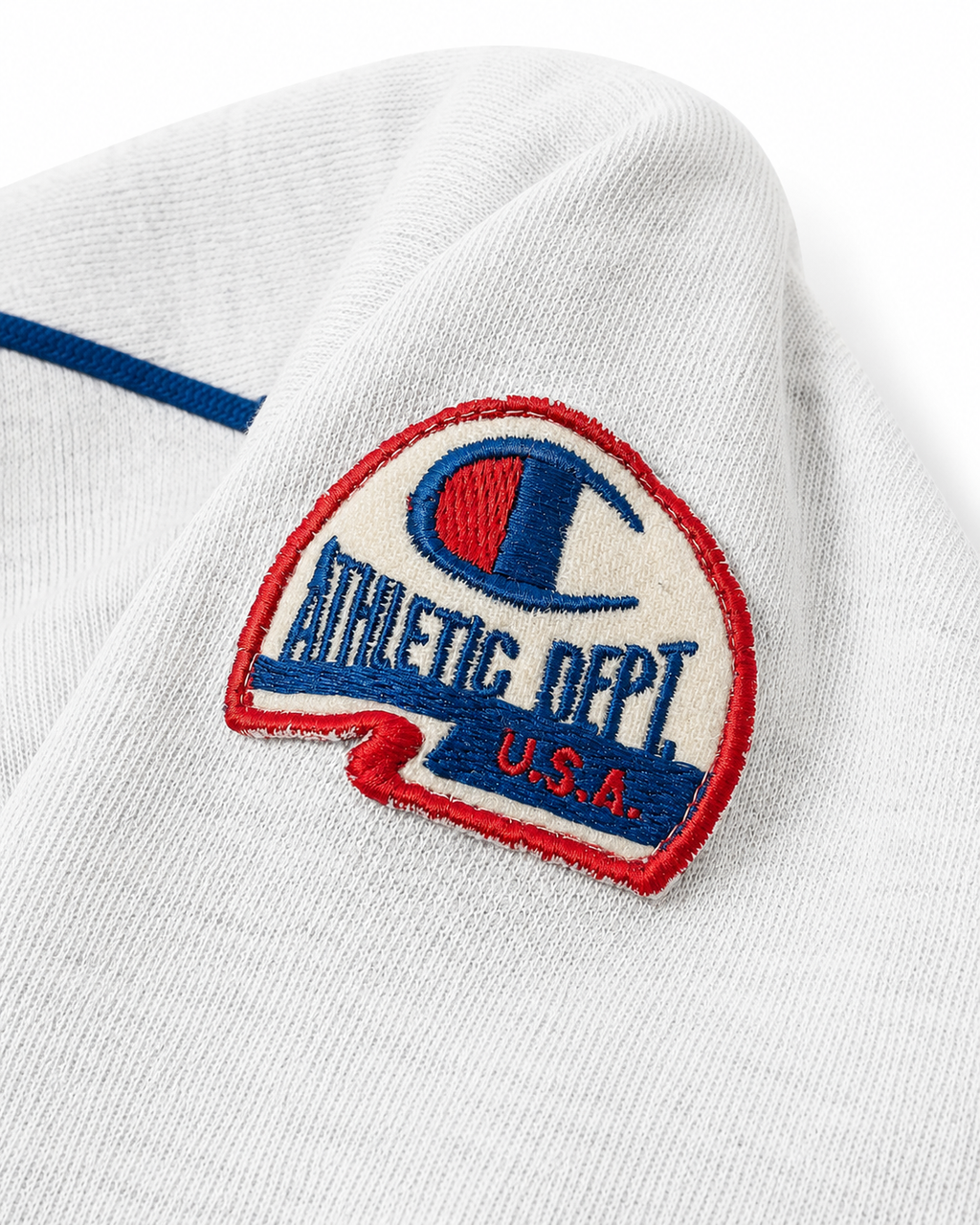 Champion Athletic Dept. U.S.A. Ärmelpatch – Detail