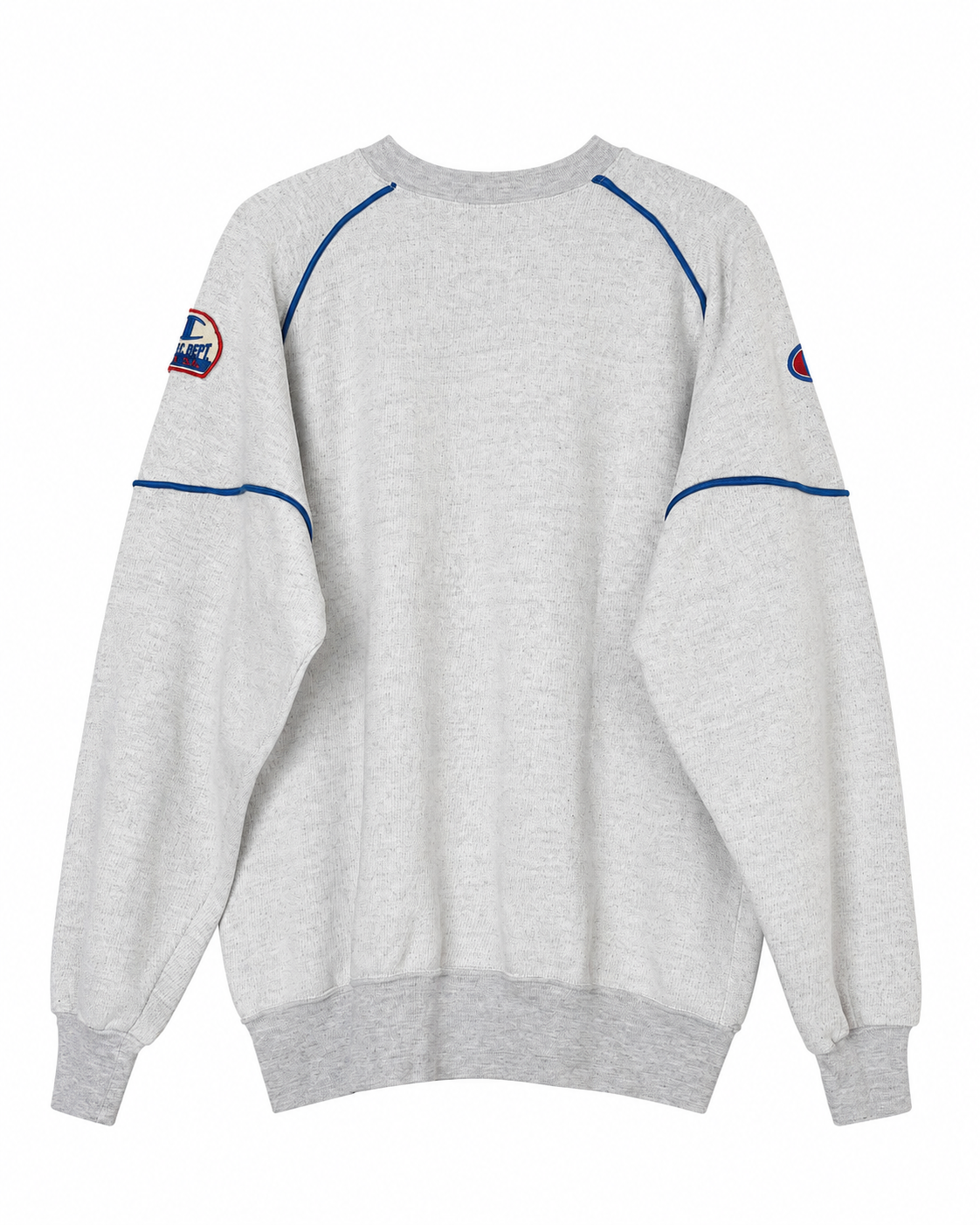 Vintage Champion Workout Wear Sweatshirt Grau Rückseite – Größe M