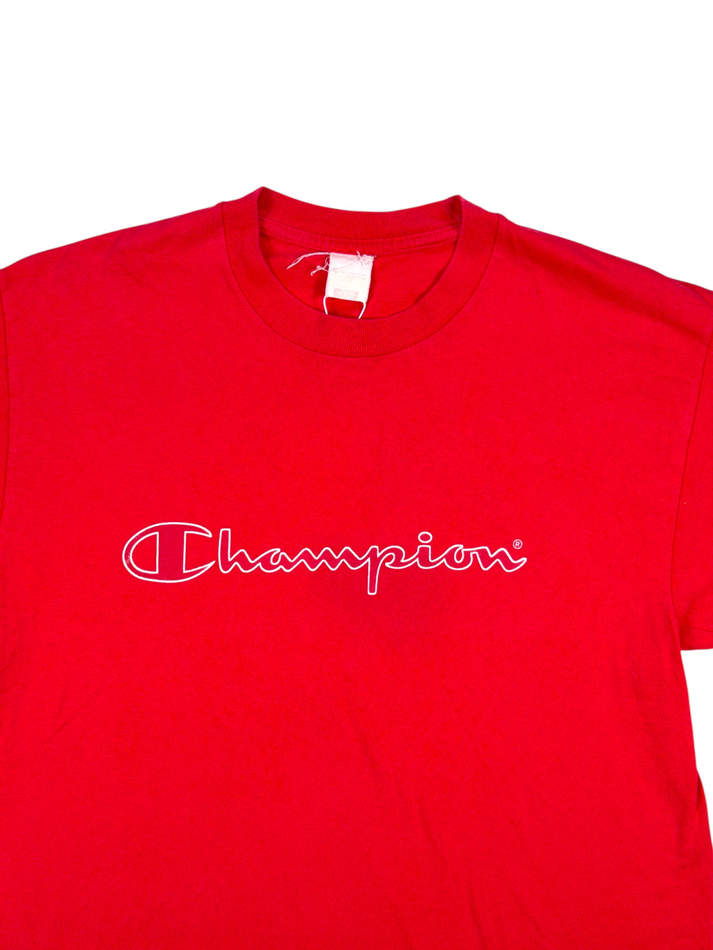 Vintage Champion T-Shirt Rot – Größe M