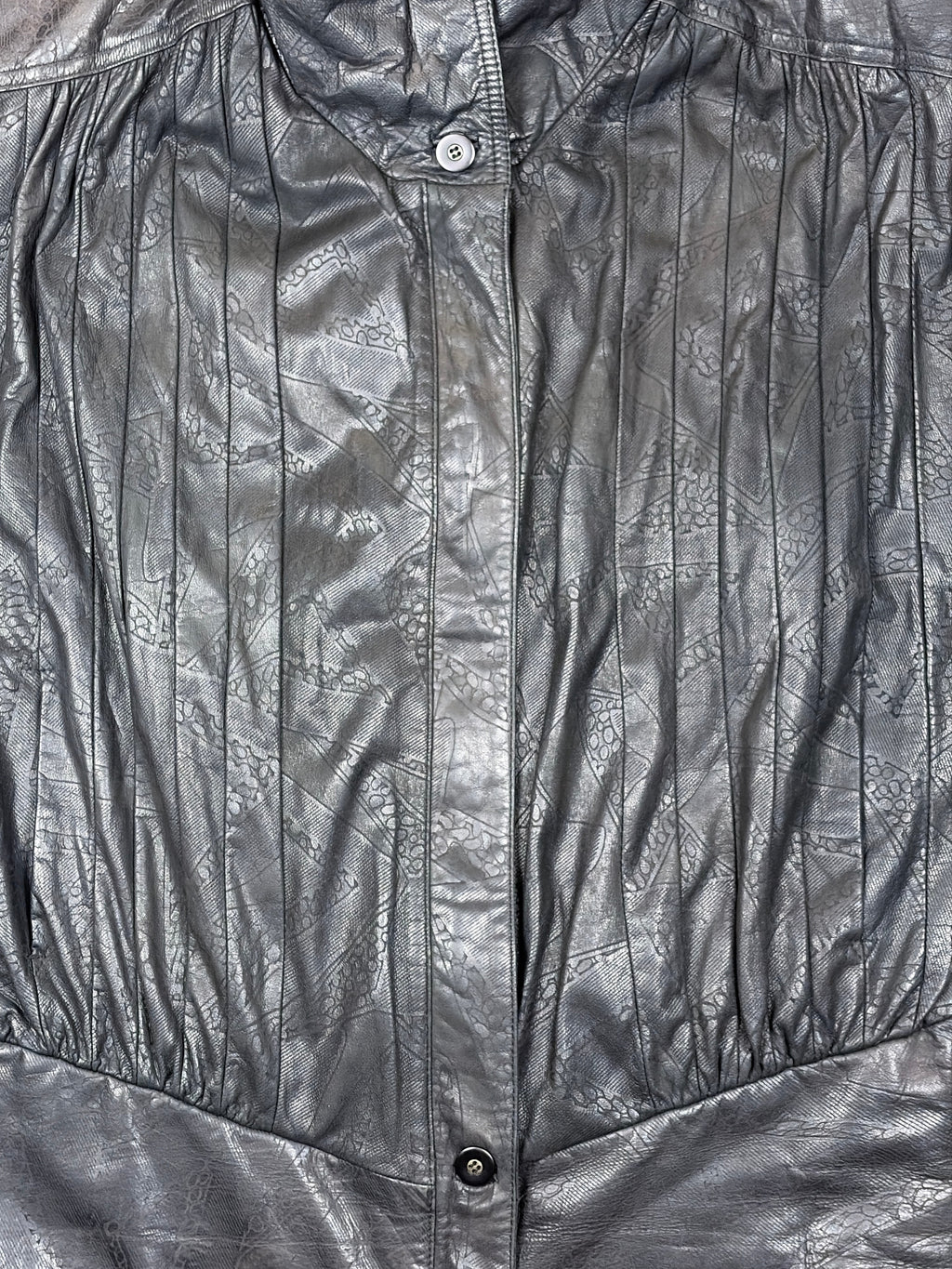 Vintage Lederjacke Schwarz - M