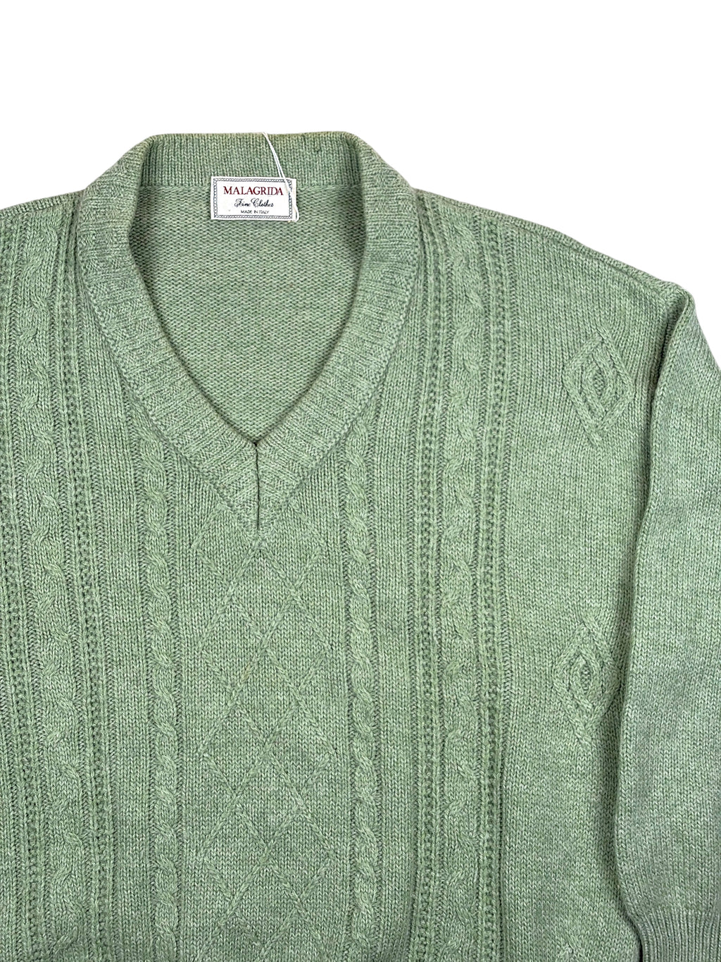 Vintage Malagrida Pullover Grün – Größe L