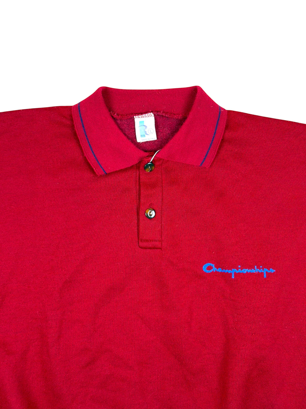 Vintage Championships Pullover Polo Strick – Größe M