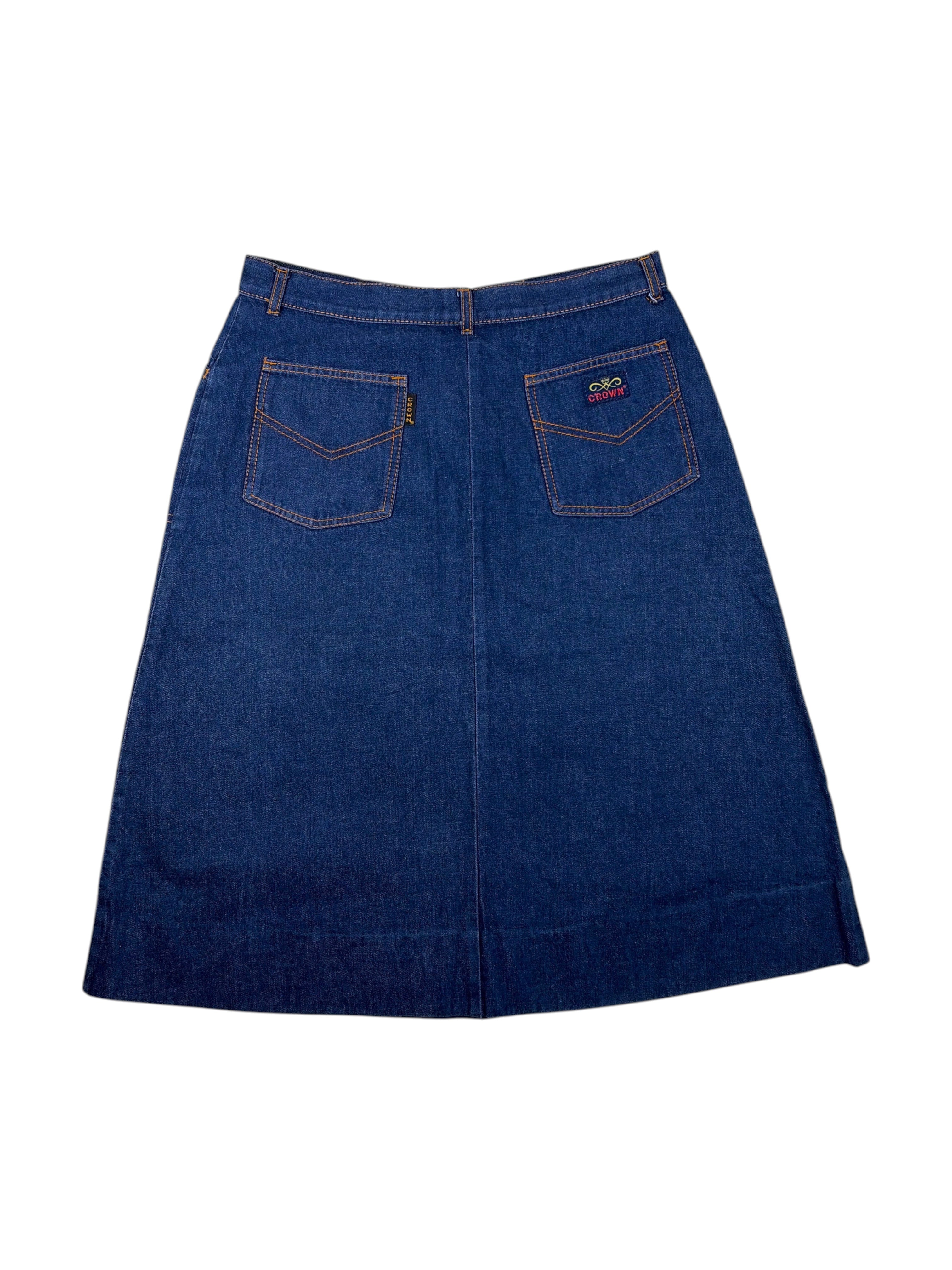 Vintage Crown Jeansrock - M