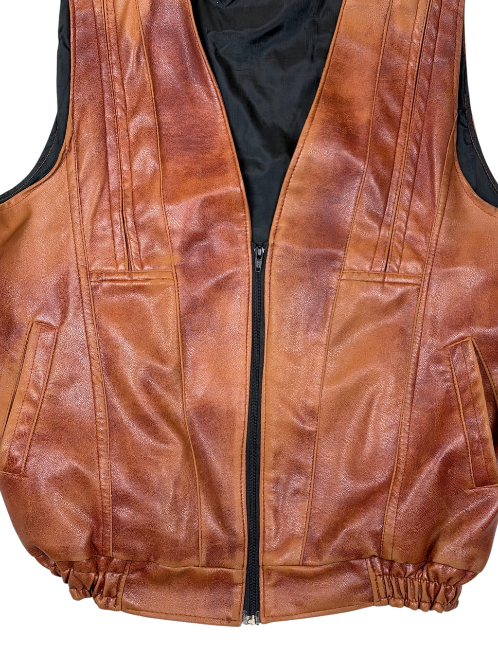 Vintage Ragazza Lederweste - XXL