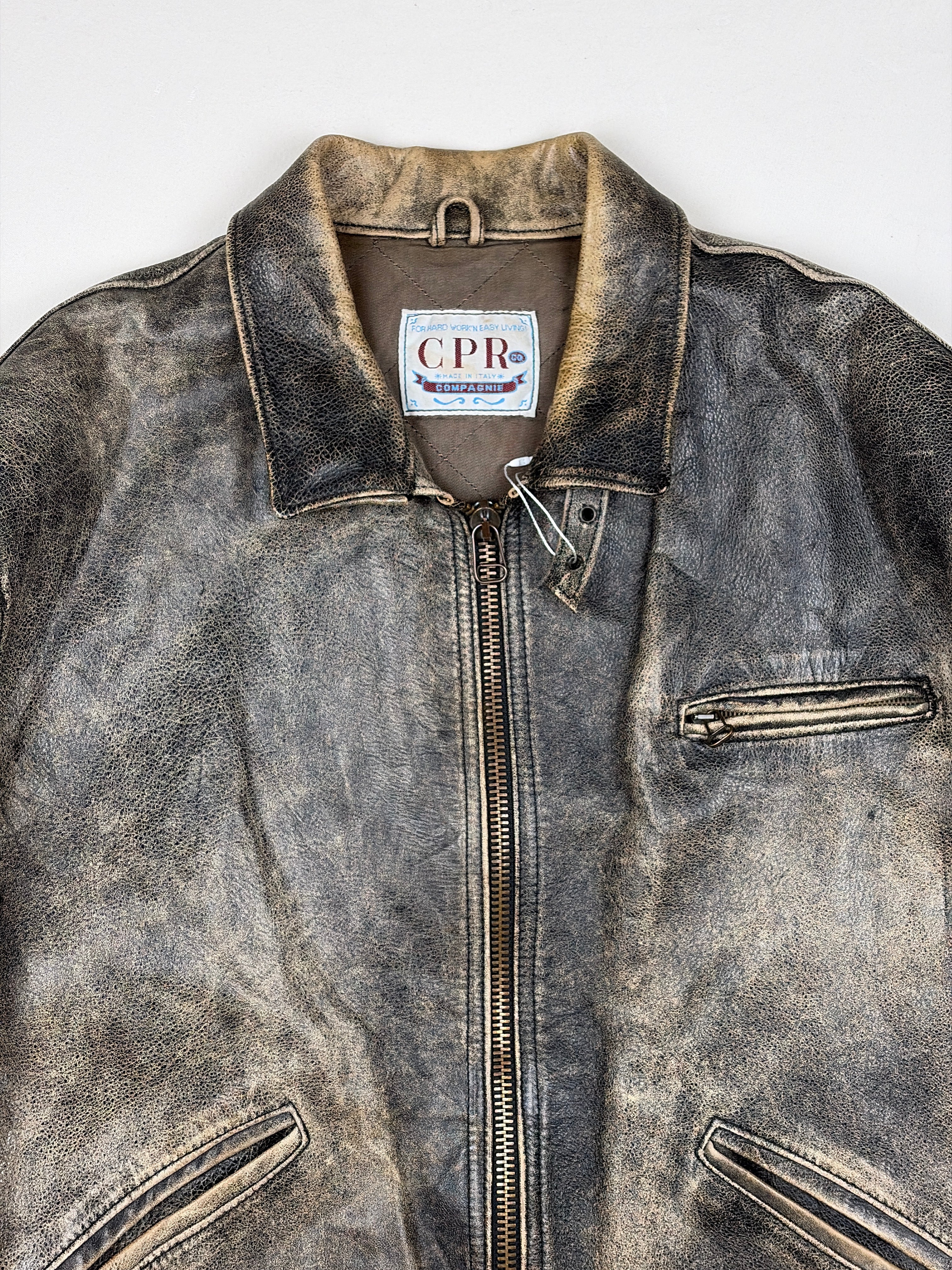 Vintage CPR Compagnie Lederjacke - XL