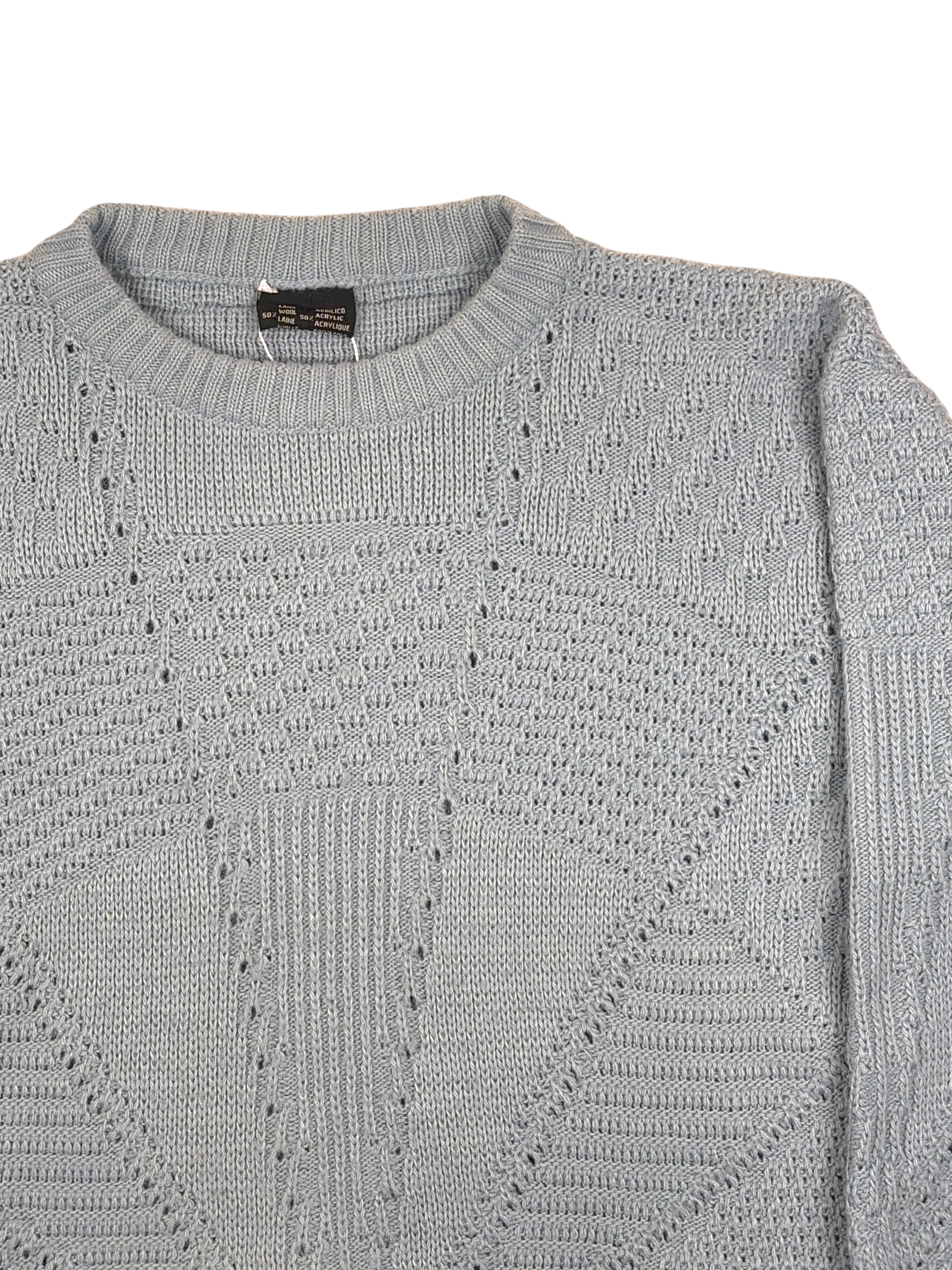 Vintage Pullover Blau – Größe L