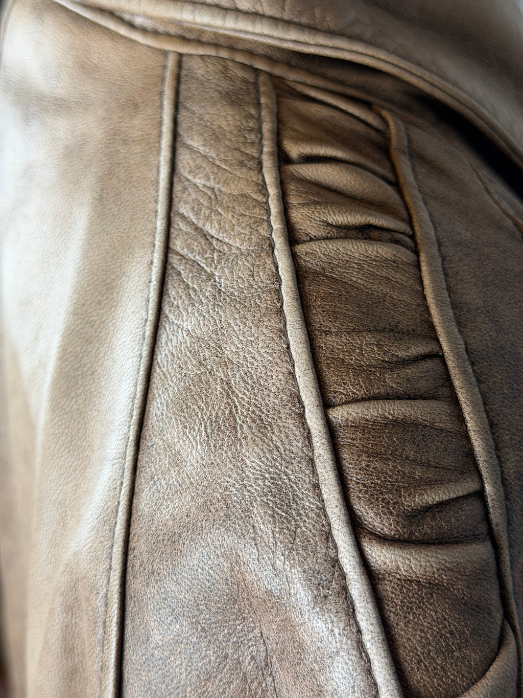 Vintage VeraPelle Lederjacke Braun – Größe M