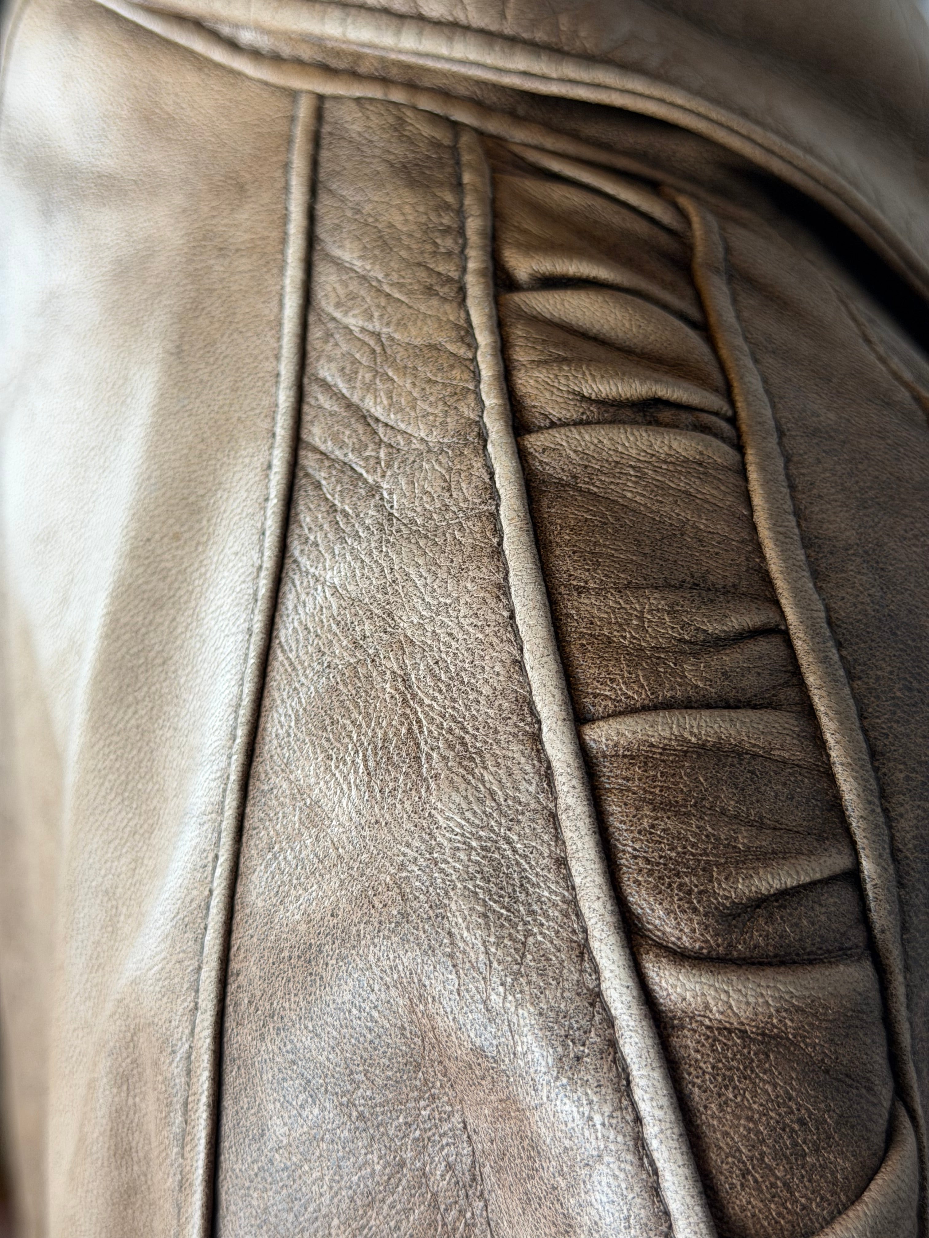 Vintage VeraPelle Lederjacke Braun – Größe M