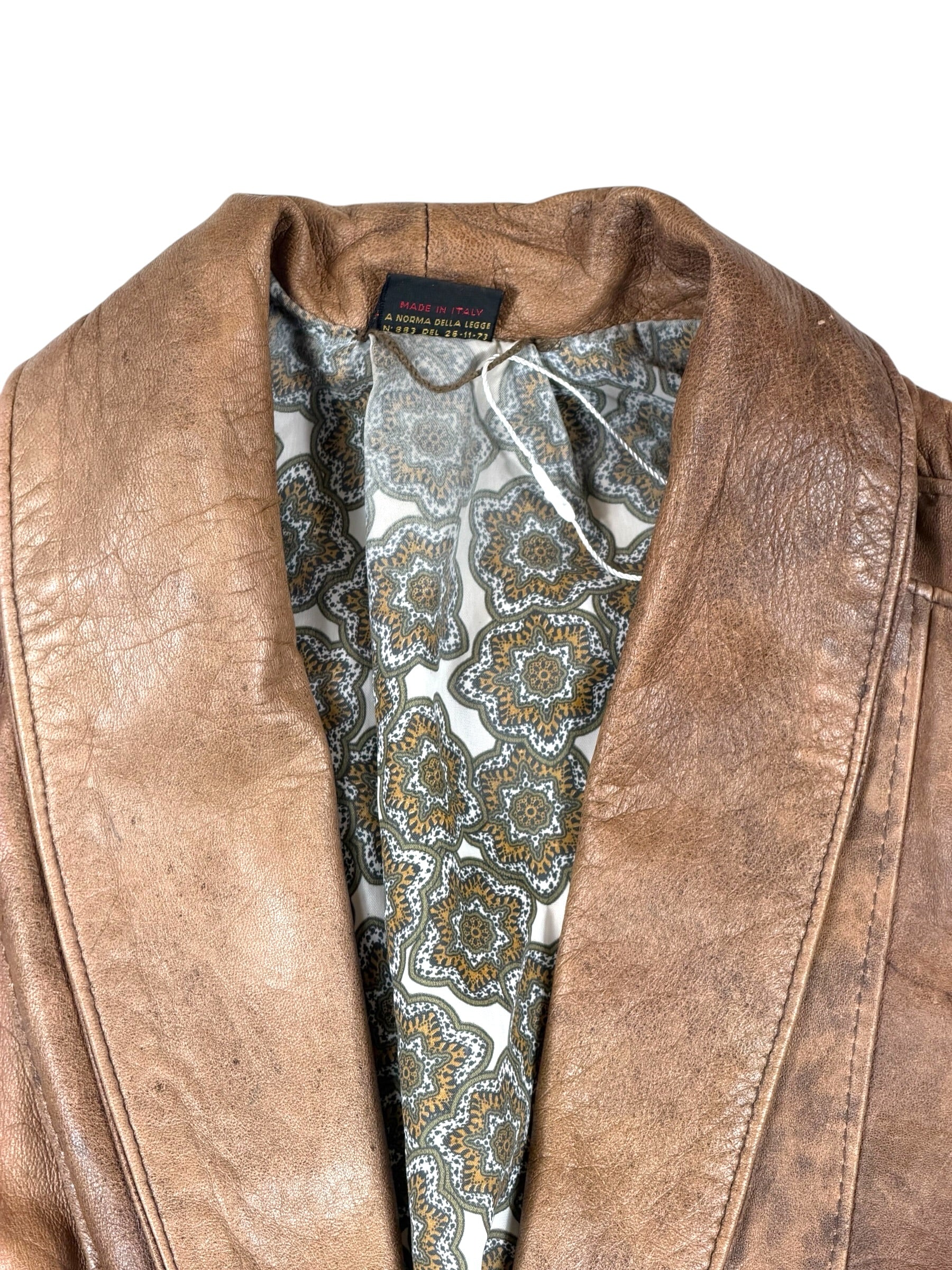 Vintage VeraPelle Lederjacke Braun – Größe M