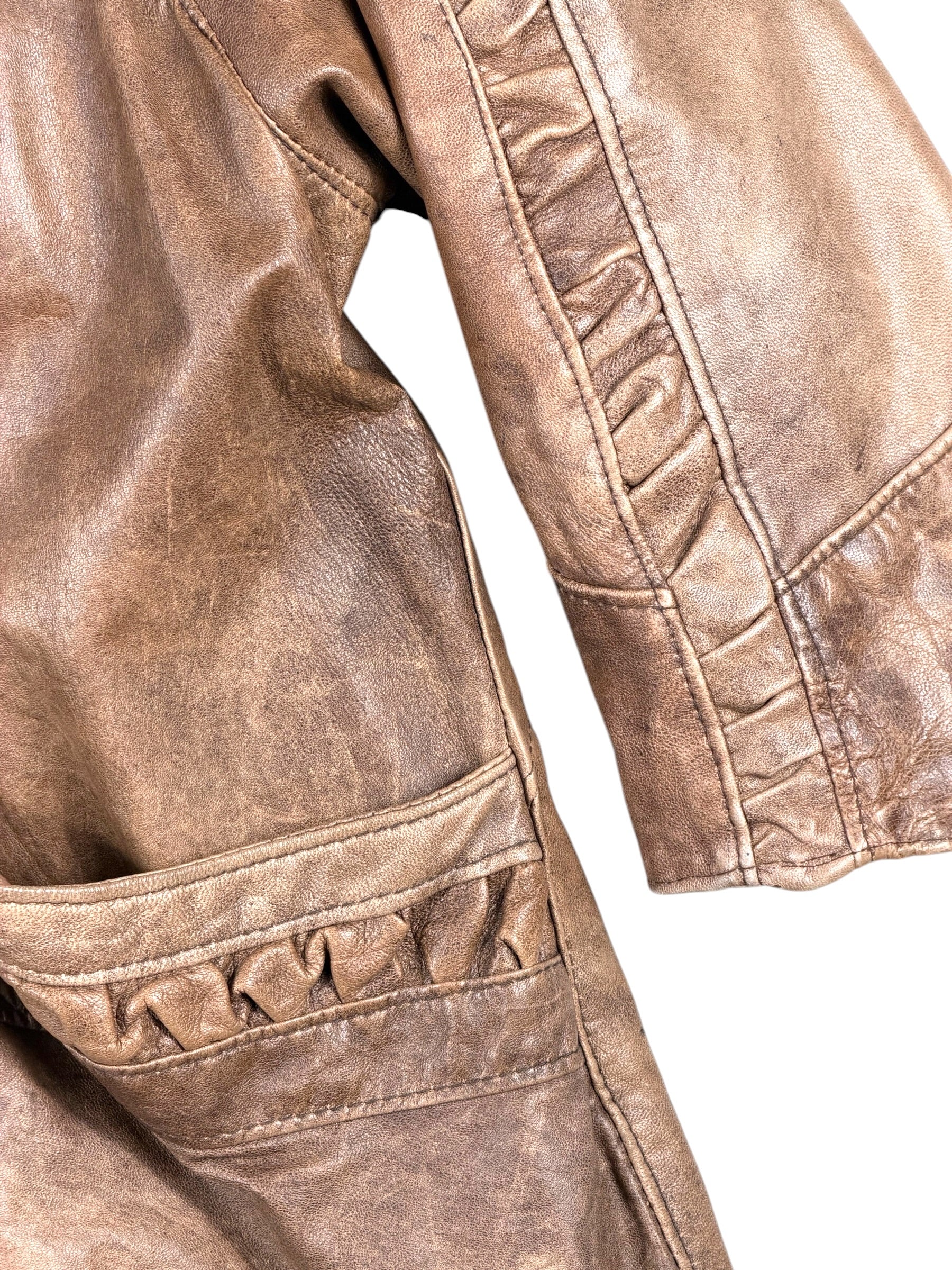 Vintage VeraPelle Lederjacke Braun – Größe M